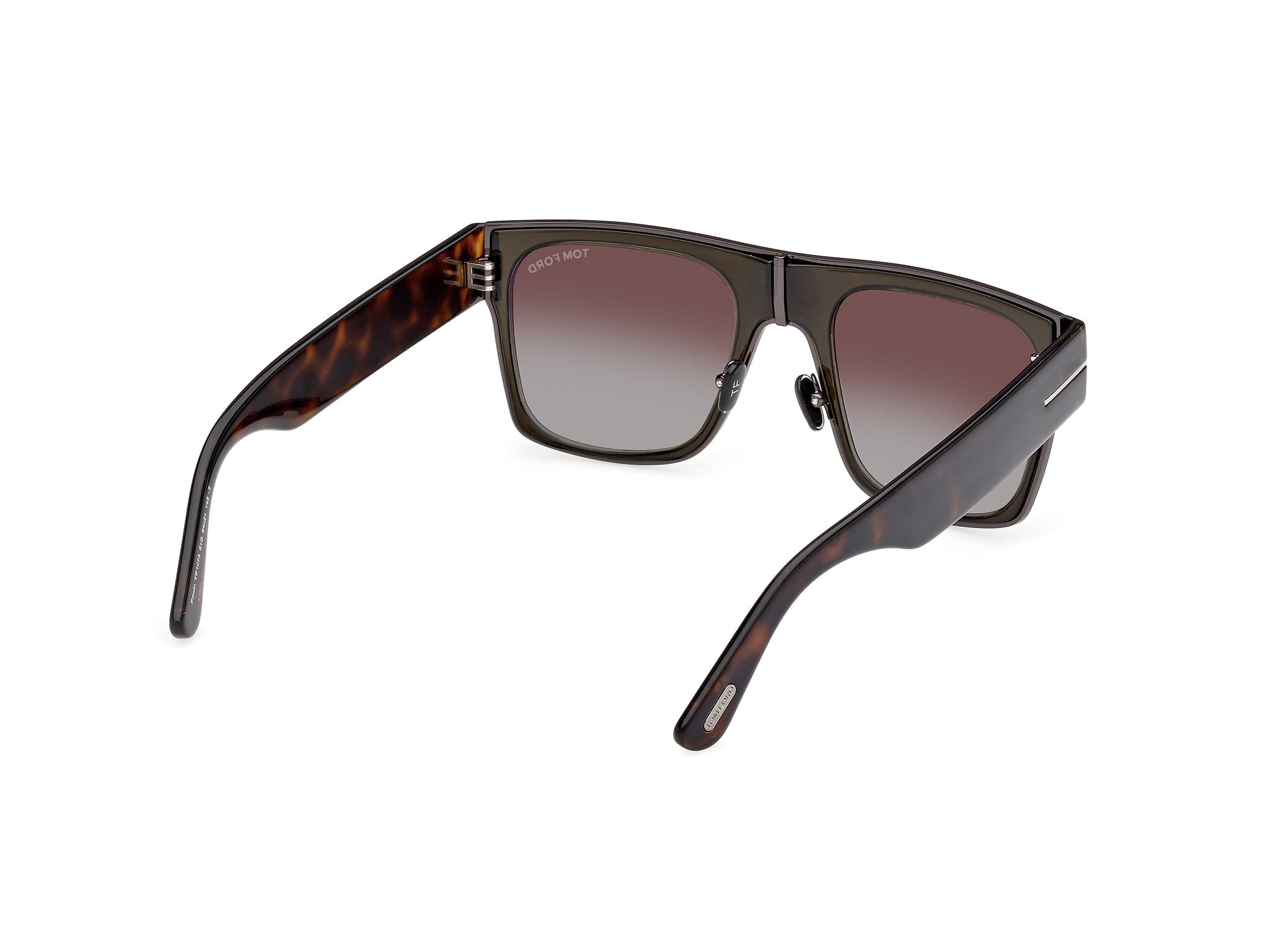 Tomford FT1073 Sunglass Olive Male Full Shell Sunglass — Olive frame — view 5