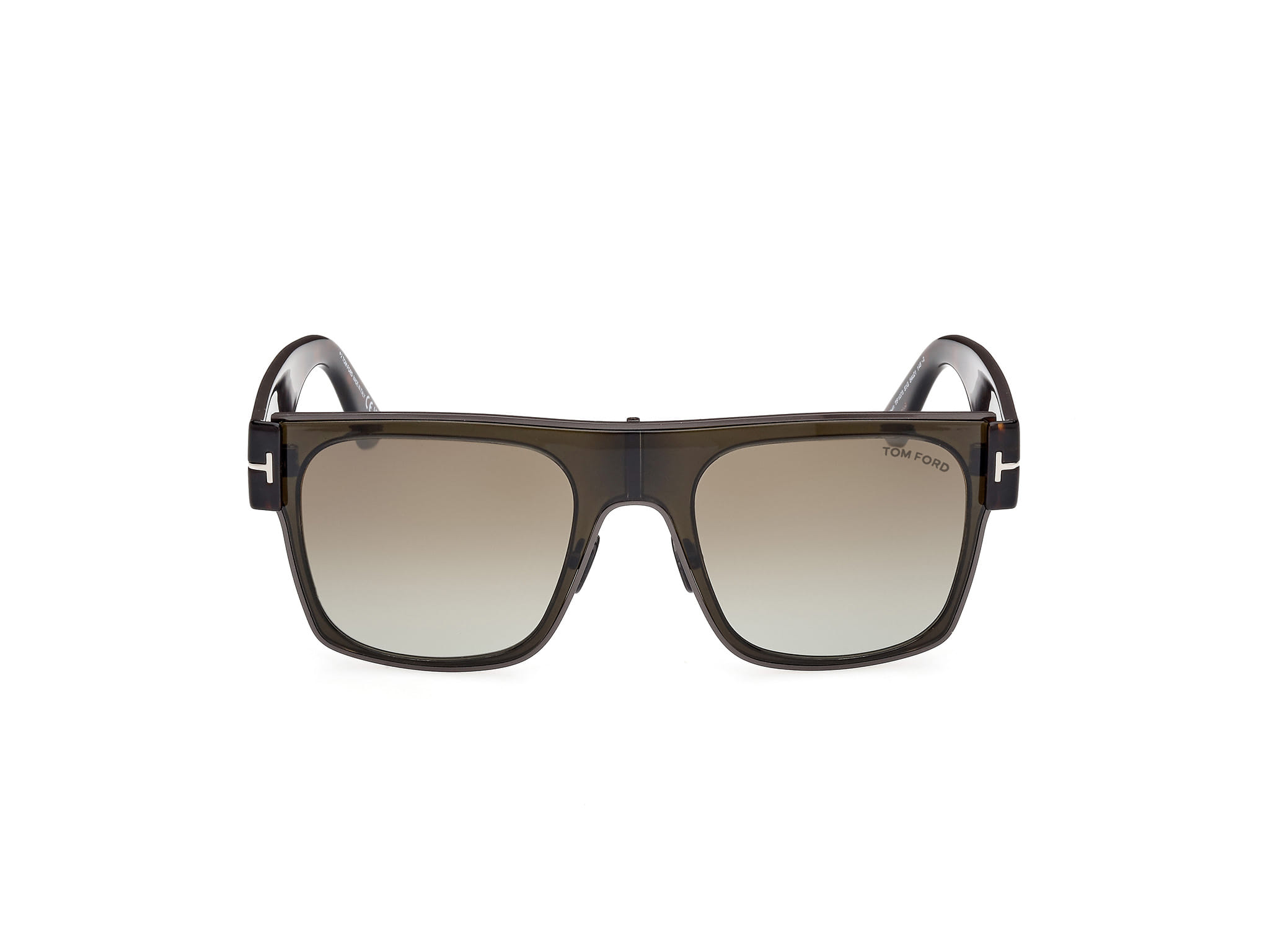 Tomford FT1073 Sunglass Olive Male Full Shell Sunglass — Olive frame — view 8
