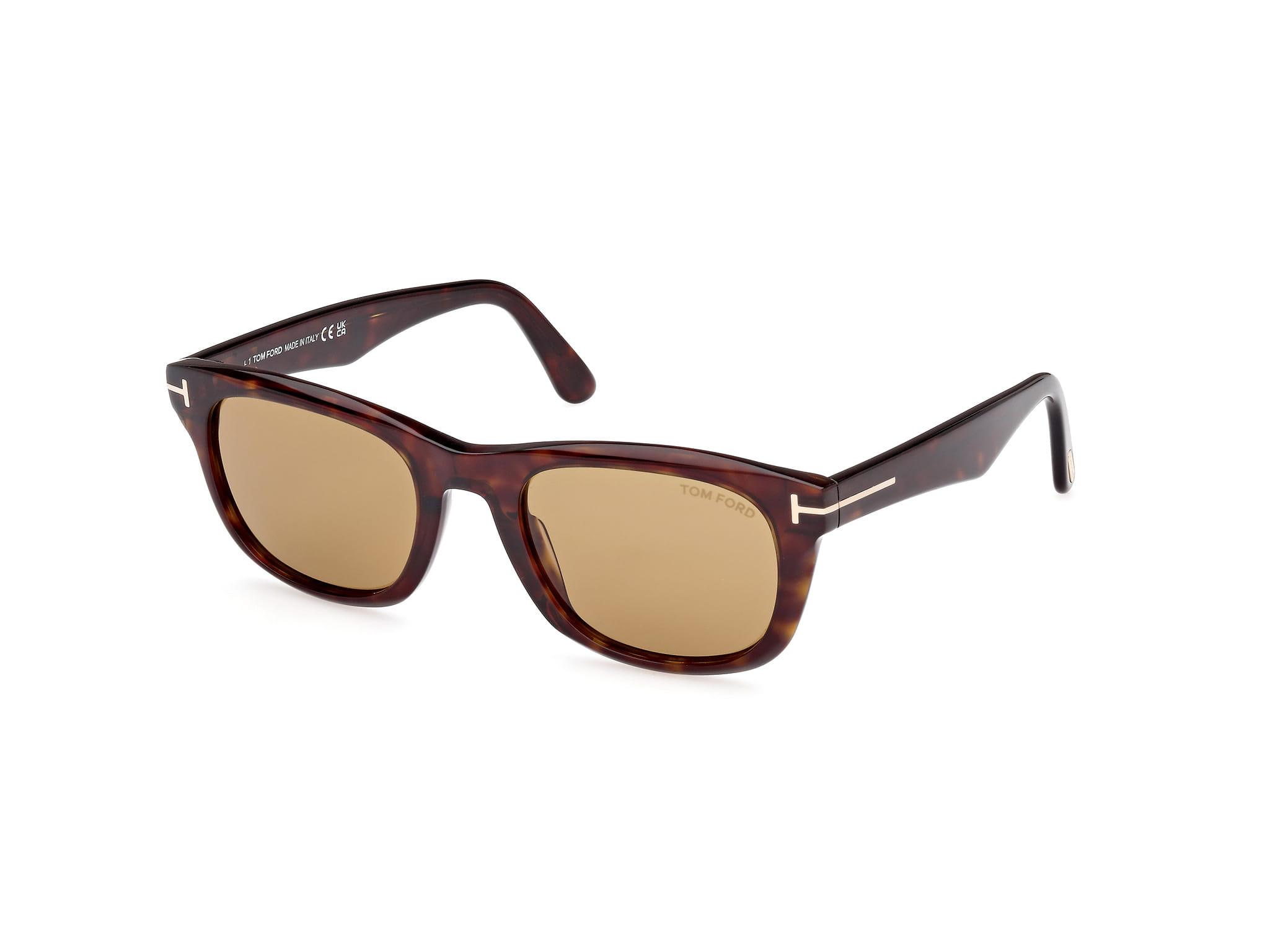 Tomford FT1076 Sunglass Tortoise Male Full Shell — Tortoise frame