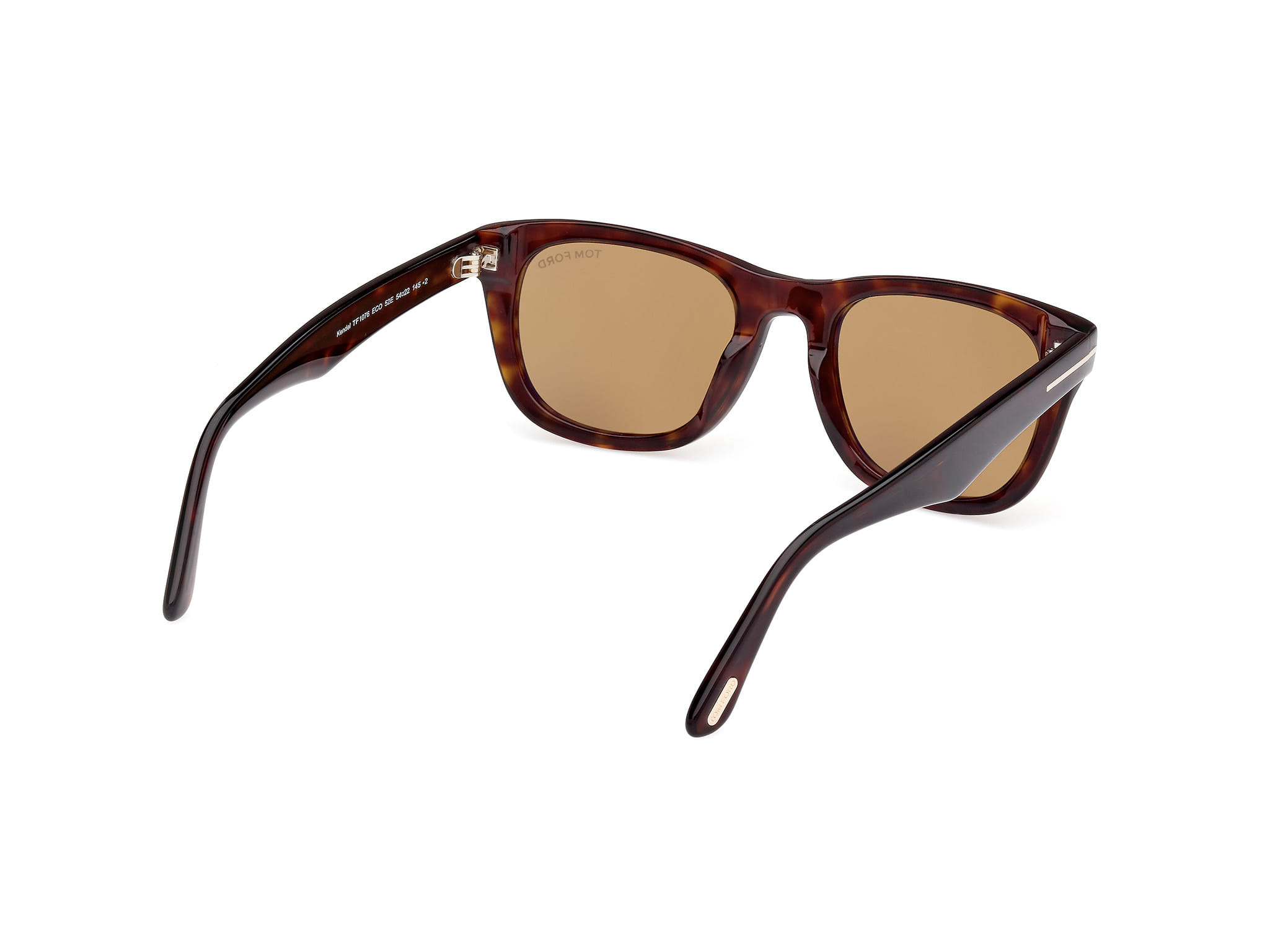 Tomford FT1076 Sunglass Tortoise Male Full Shell Sunglass — Tortoise frame — view 5