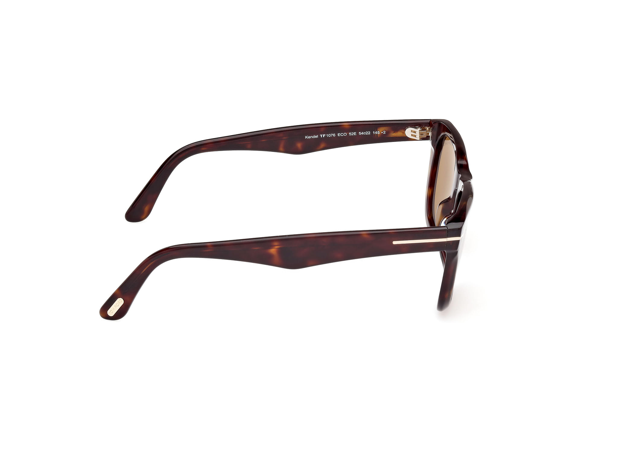 Tomford FT1076 Sunglass Tortoise Male Full Shell Sunglass — Tortoise frame — view 6
