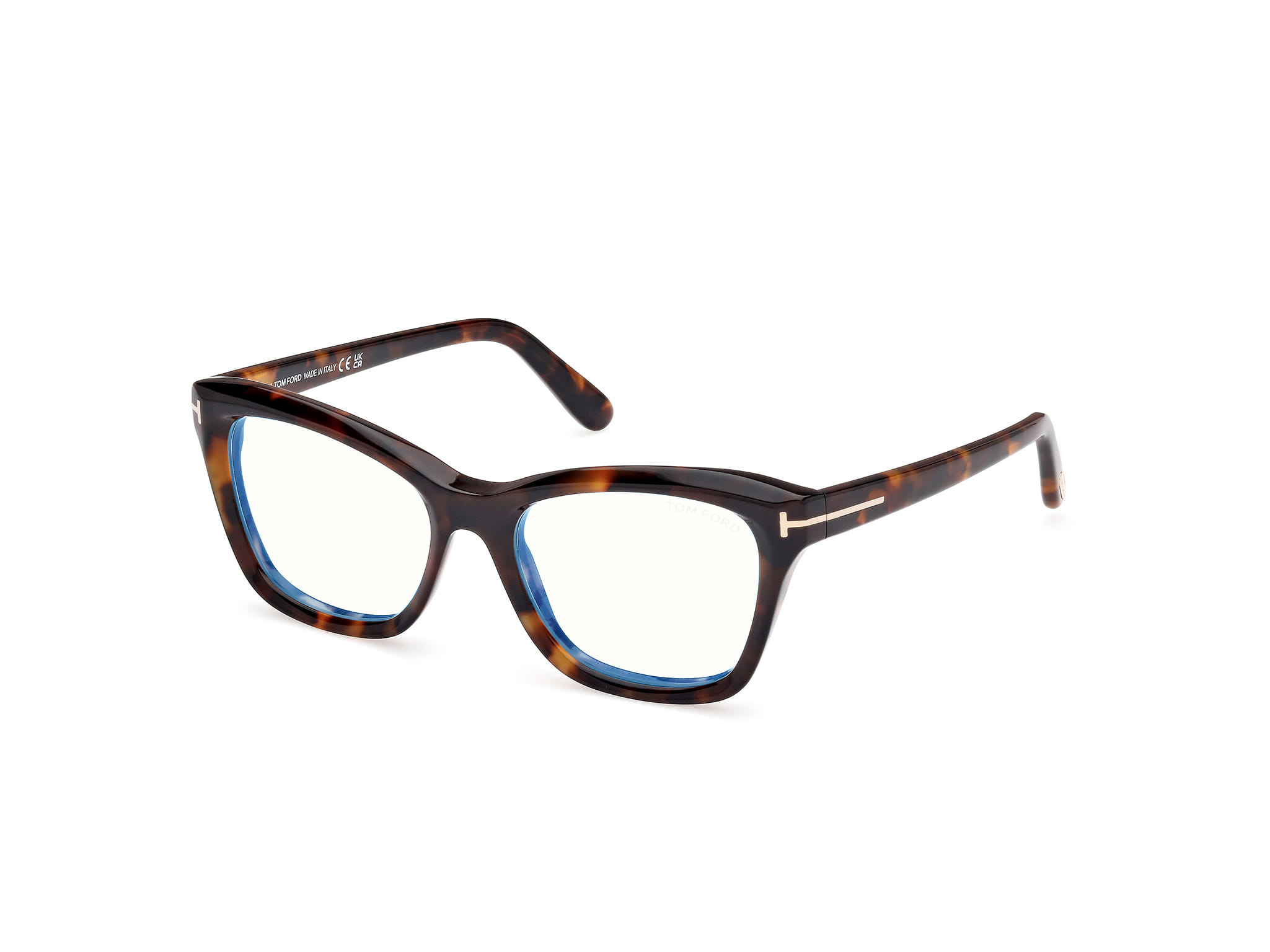 Tomford FT5909-B Frame Tortoise Female Full Shell — Tortoise frame
