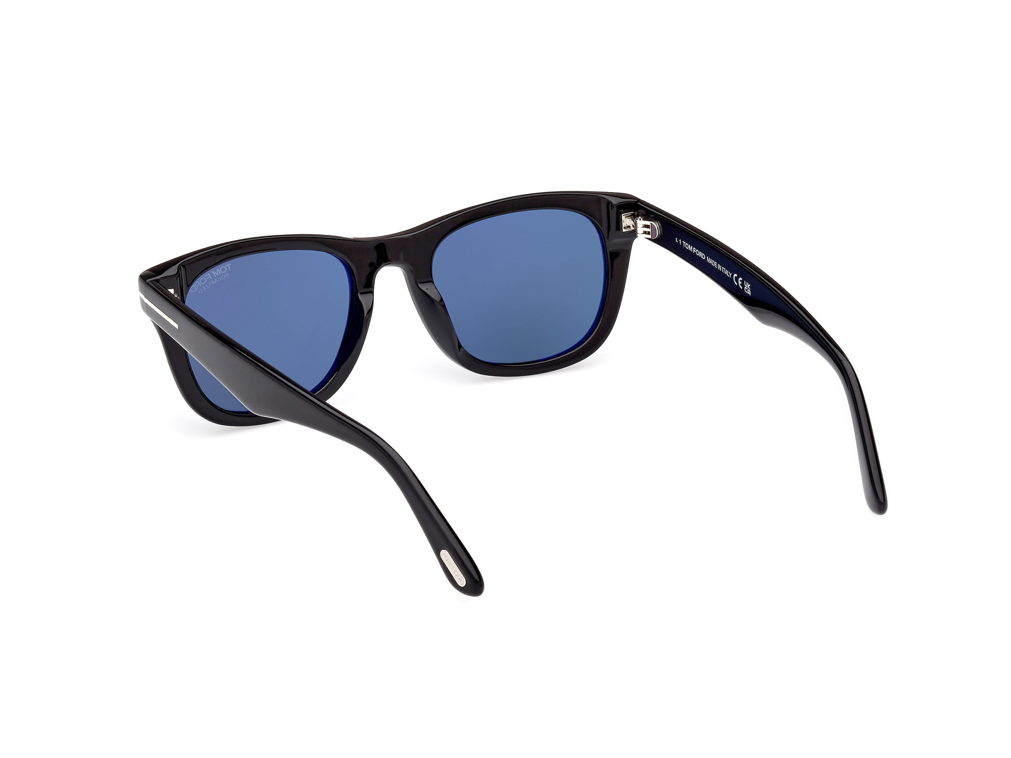 Tomford FT1076 Sunglass Black Male Full Shell Sunglass — Black frame — view 3