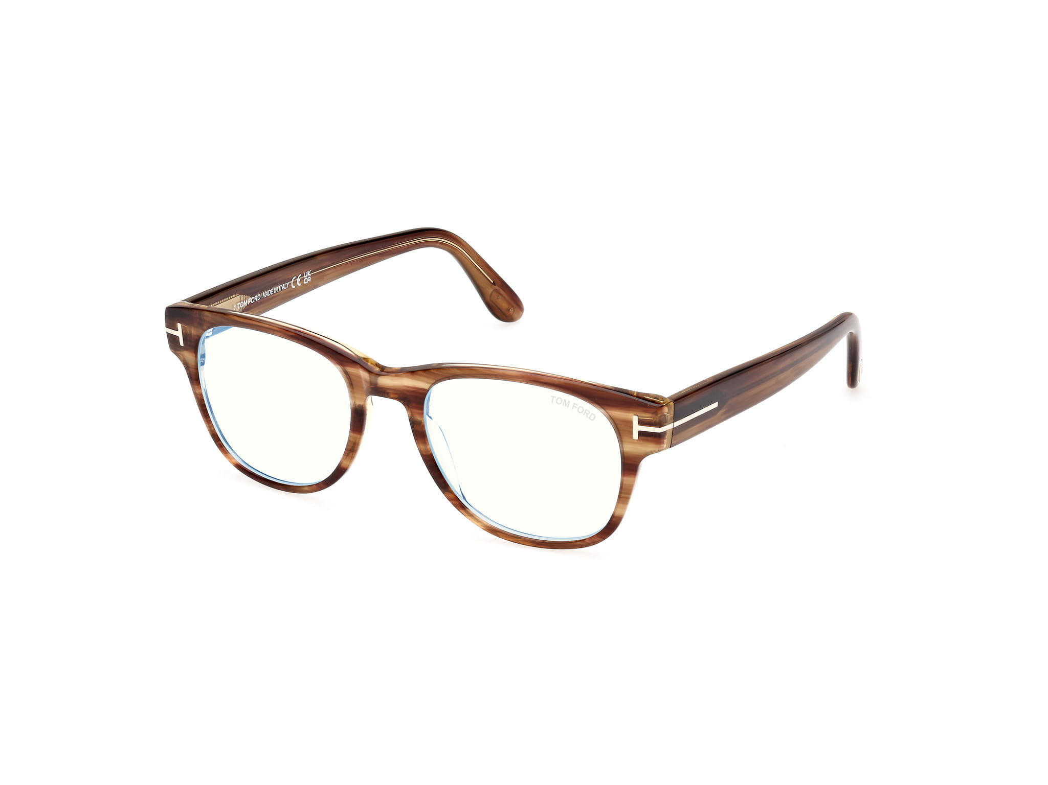 Tomford FT5898-B Frame Tortoise Male Full Shell — Tortoise frame