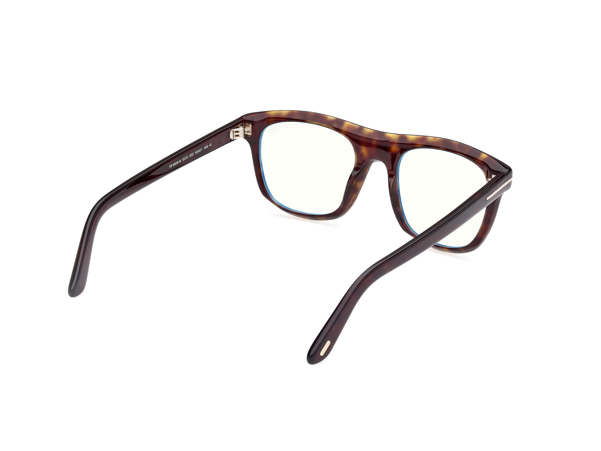 Tomford FT5939-B Frame Tortoise Male Full Shell Frame — Tortoise frame — view 5