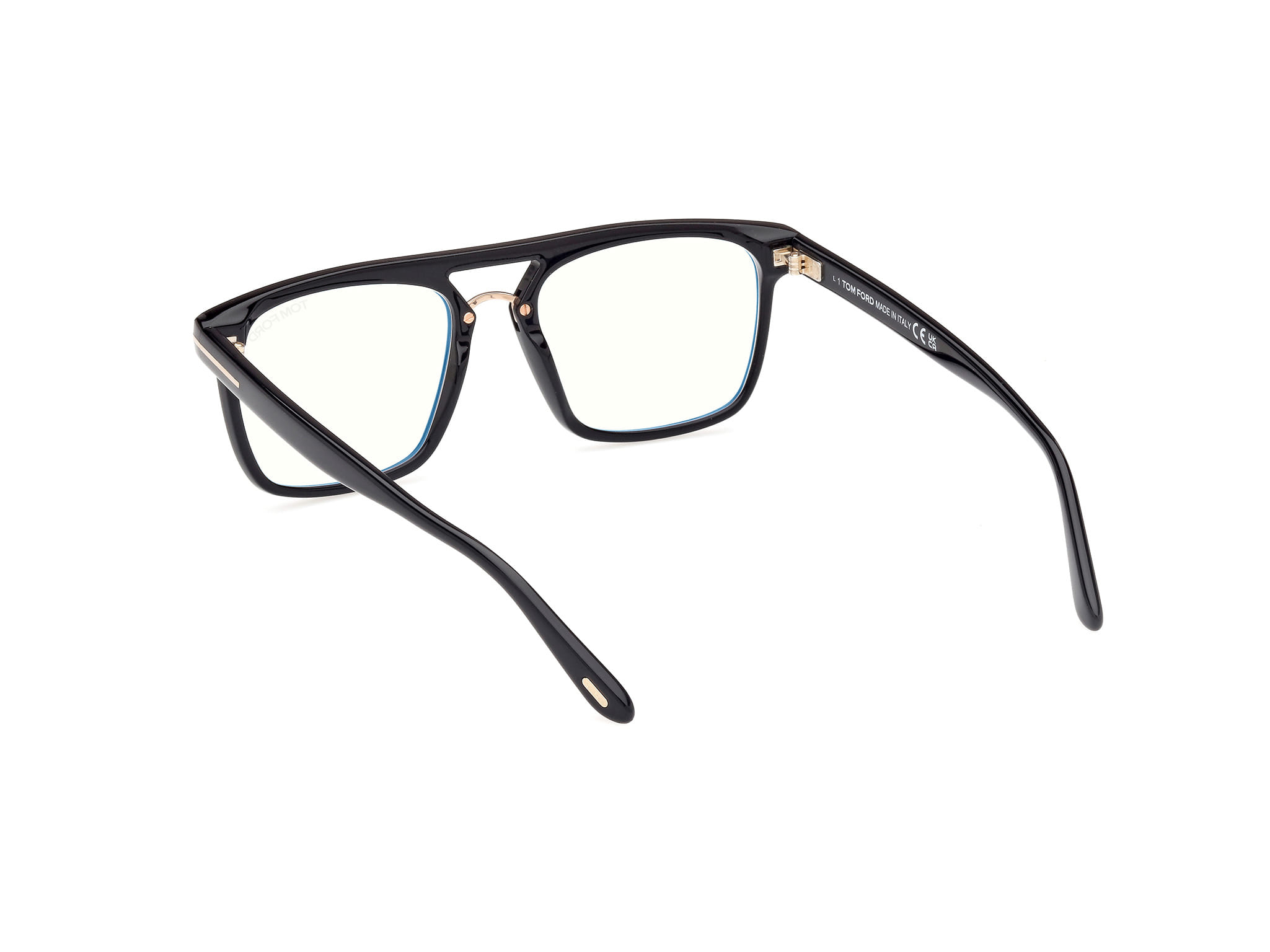 Tomford FT 5942-B Frame Black Male Full Shell Frame — Black frame — view 3