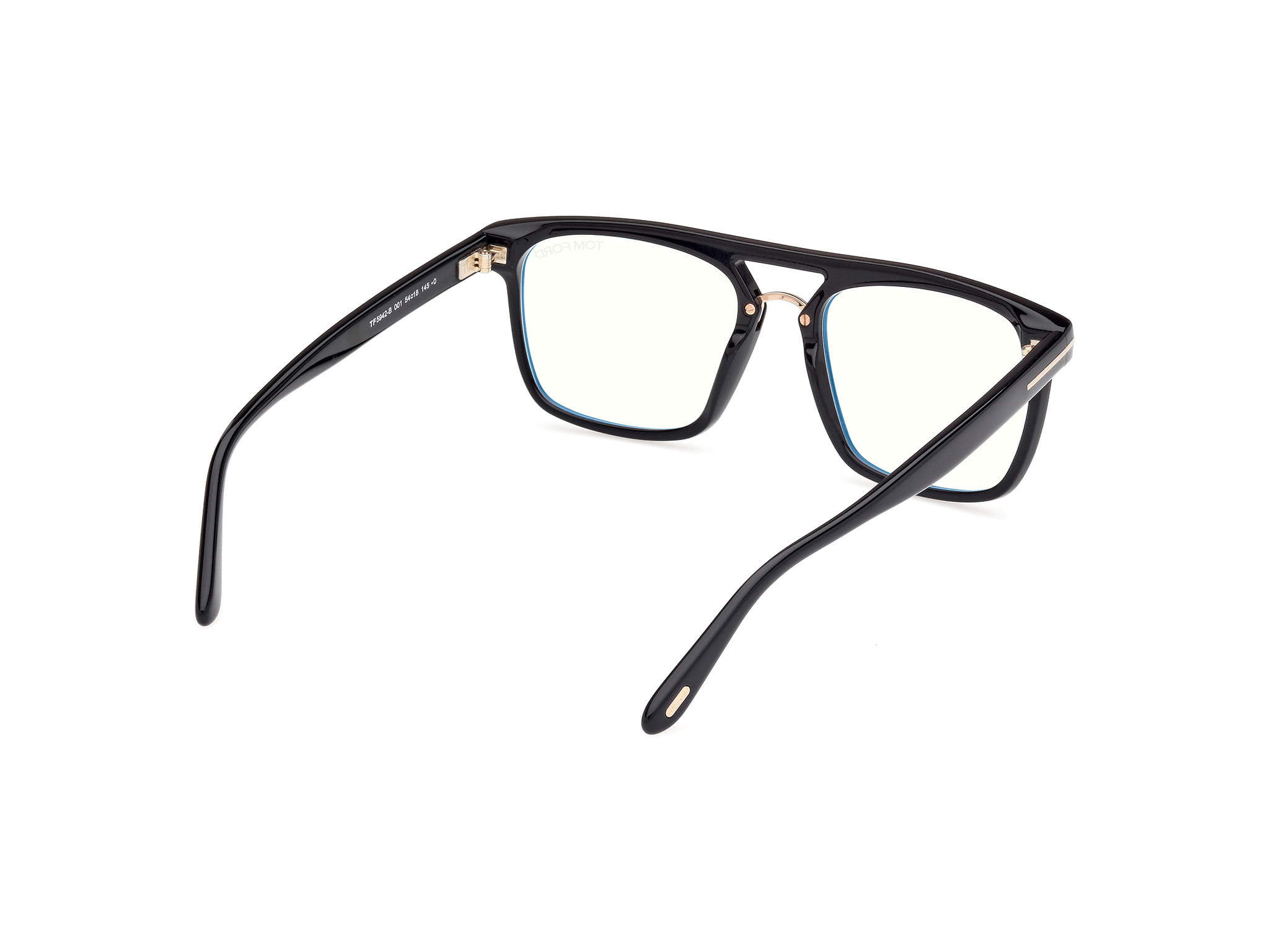 Tomford FT 5942-B Frame Black Male Full Shell Frame — Black frame — view 5