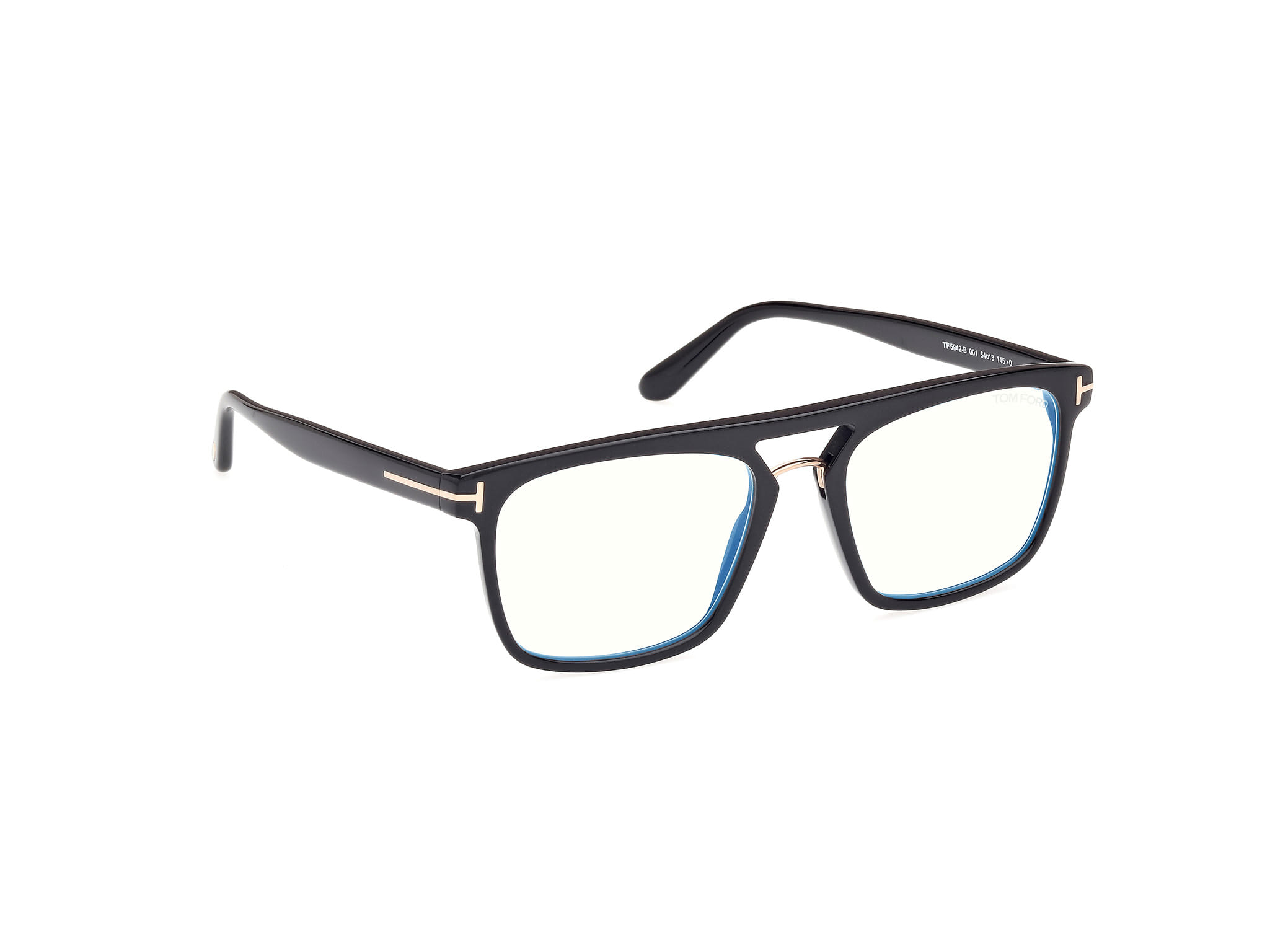 Tomford FT 5942-B Frame Black Male Full Shell Frame — Black frame — view 7