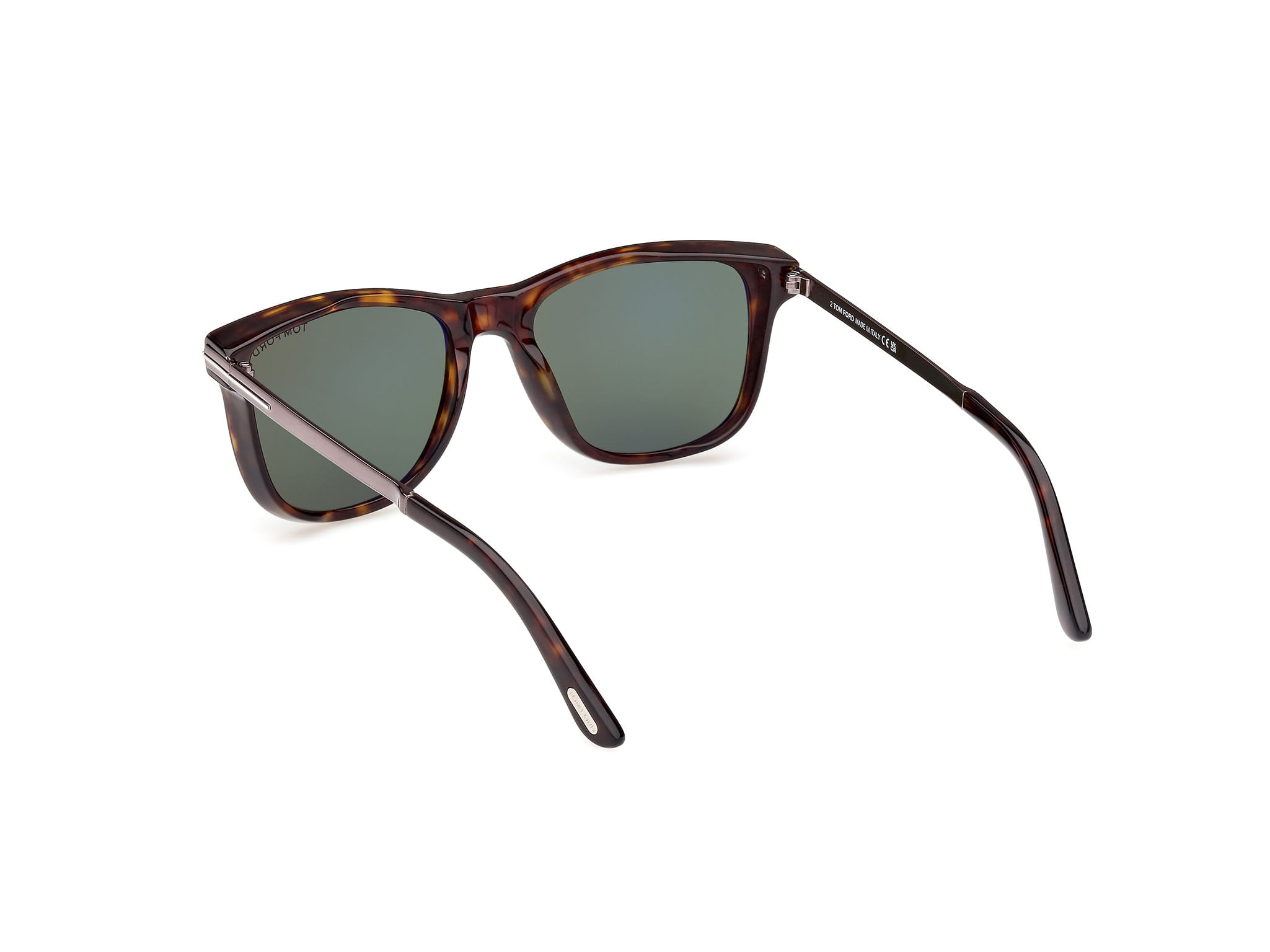 Tomford FT 1104 Sunglass Tortoise Male Full Metal Sunglass — Tortoise frame — view 3