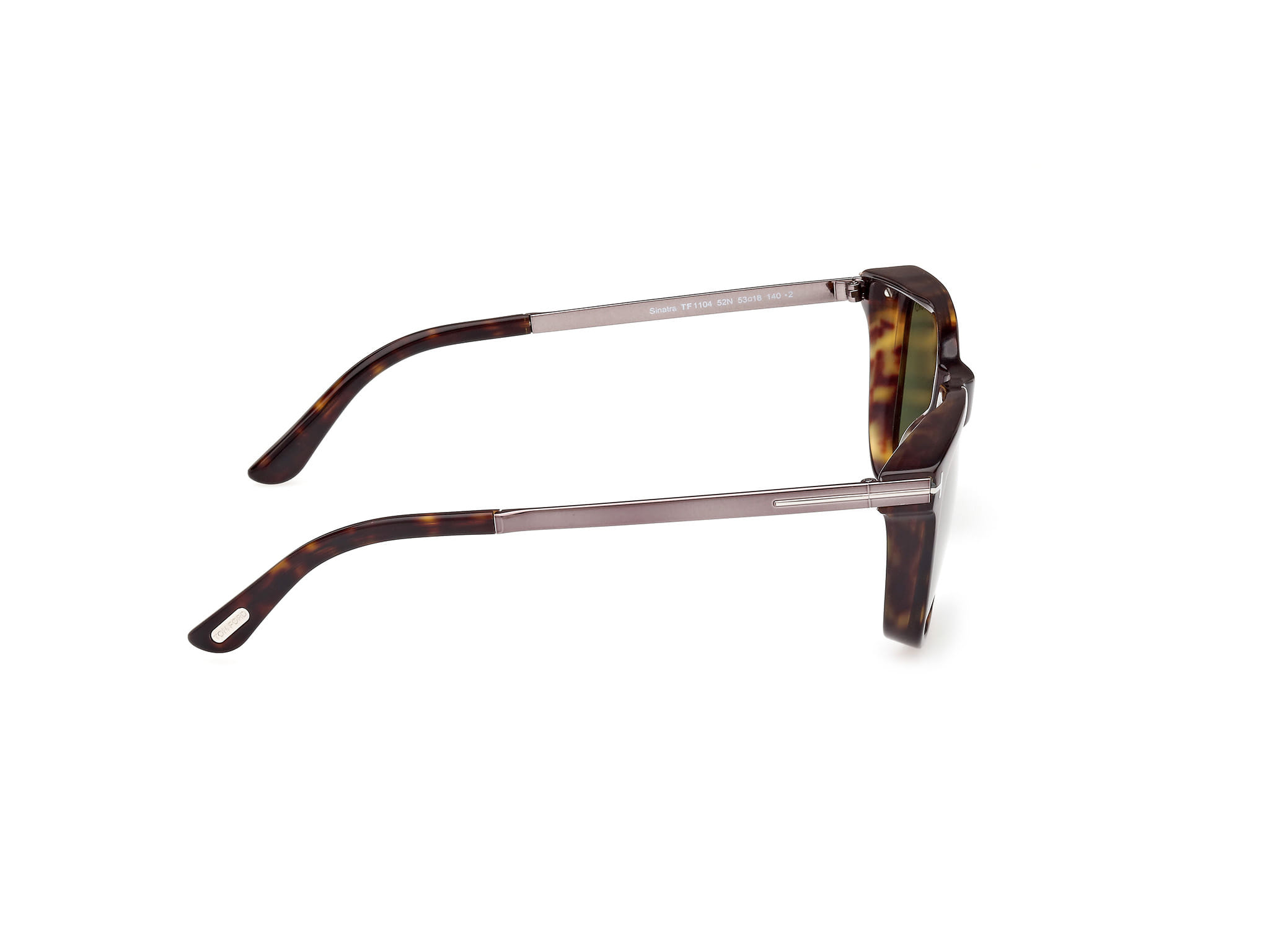 Tomford FT 1104 Sunglass Tortoise Male Full Metal Sunglass — Tortoise frame — view 6