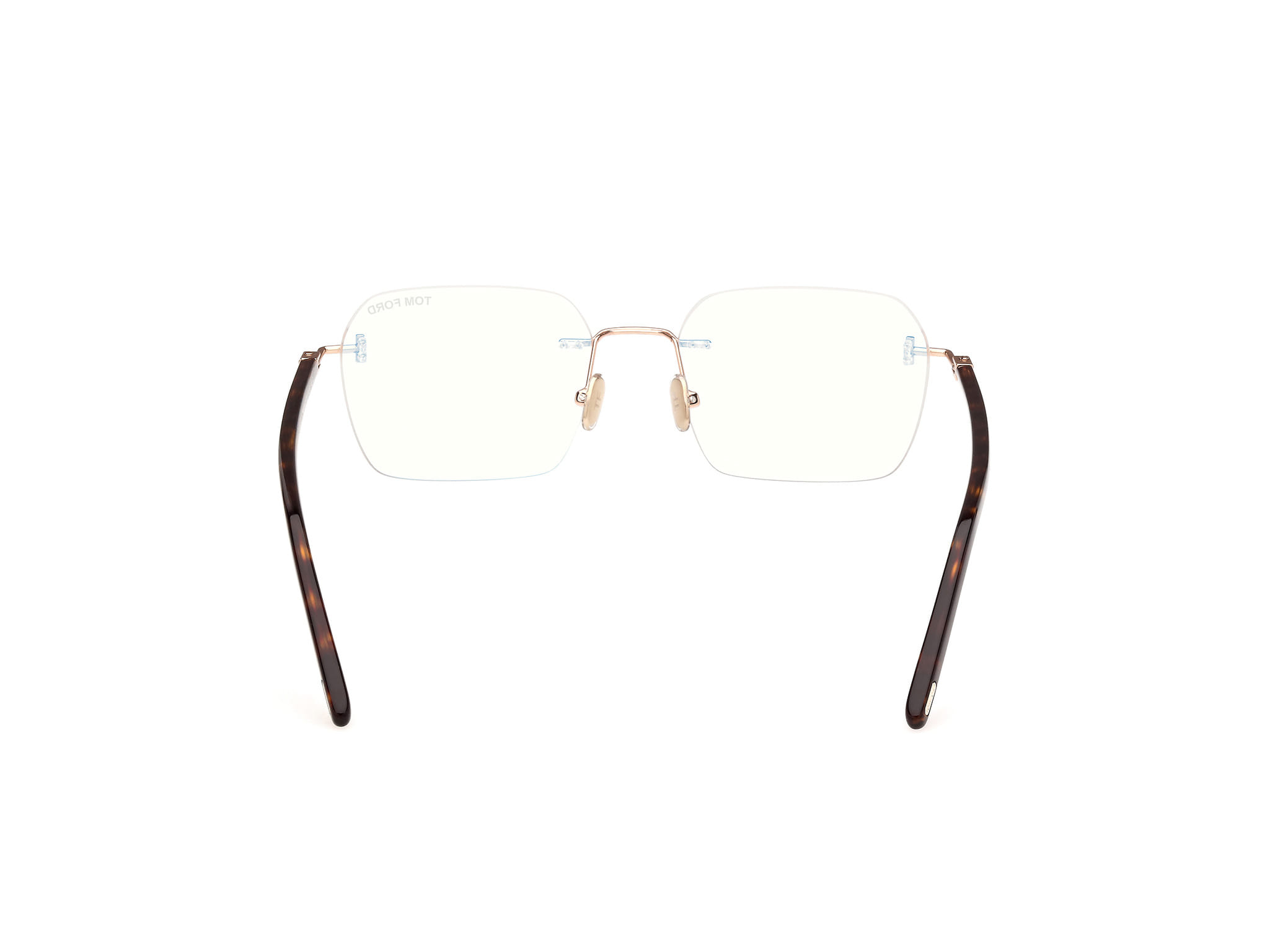 Tomford FT5934-B Frame Gold Male RimLess Shell Frame — Gold frame — view 4