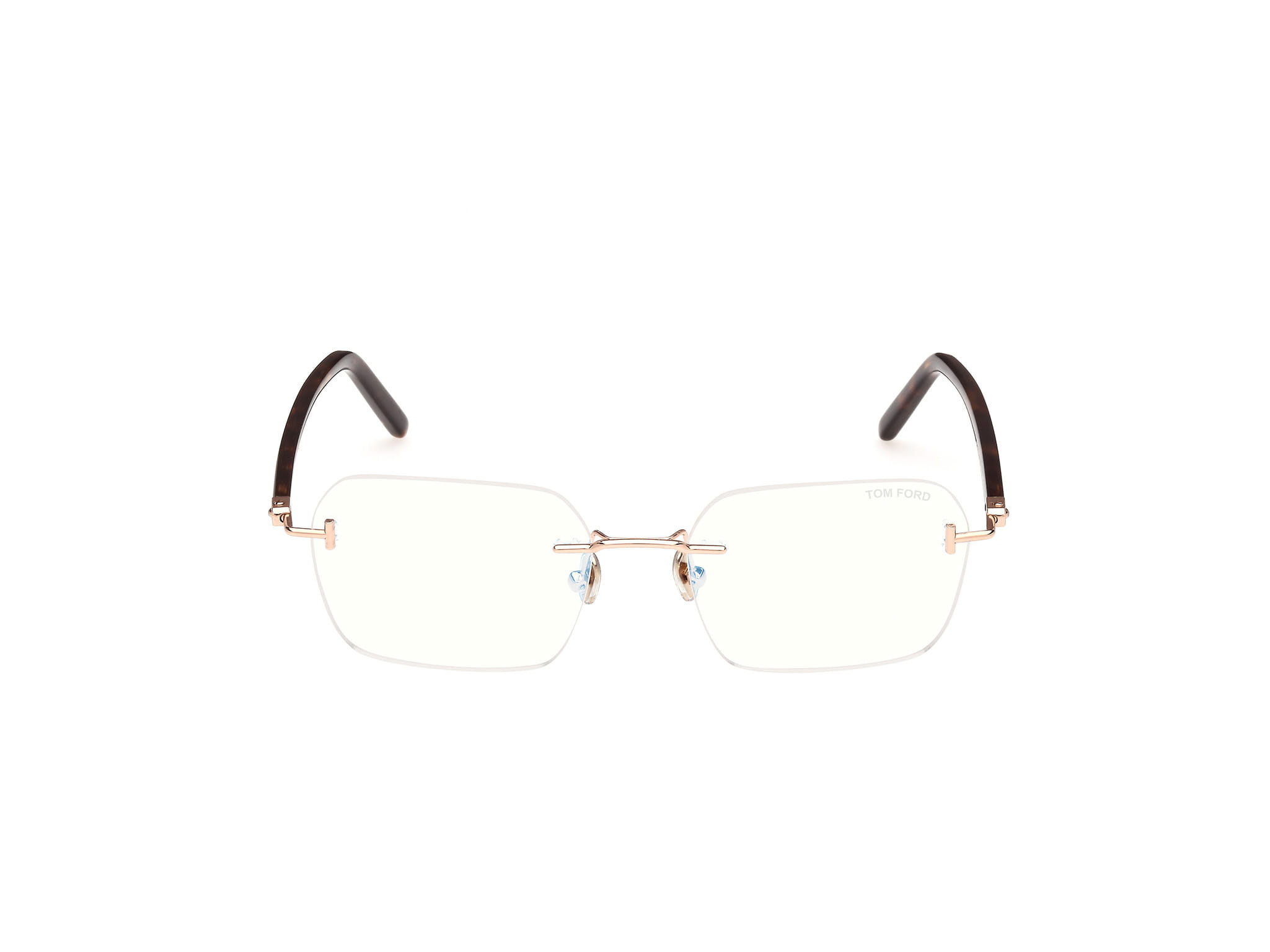 Tomford FT5934-B Frame Gold Male RimLess Shell Frame — Gold frame — view 8