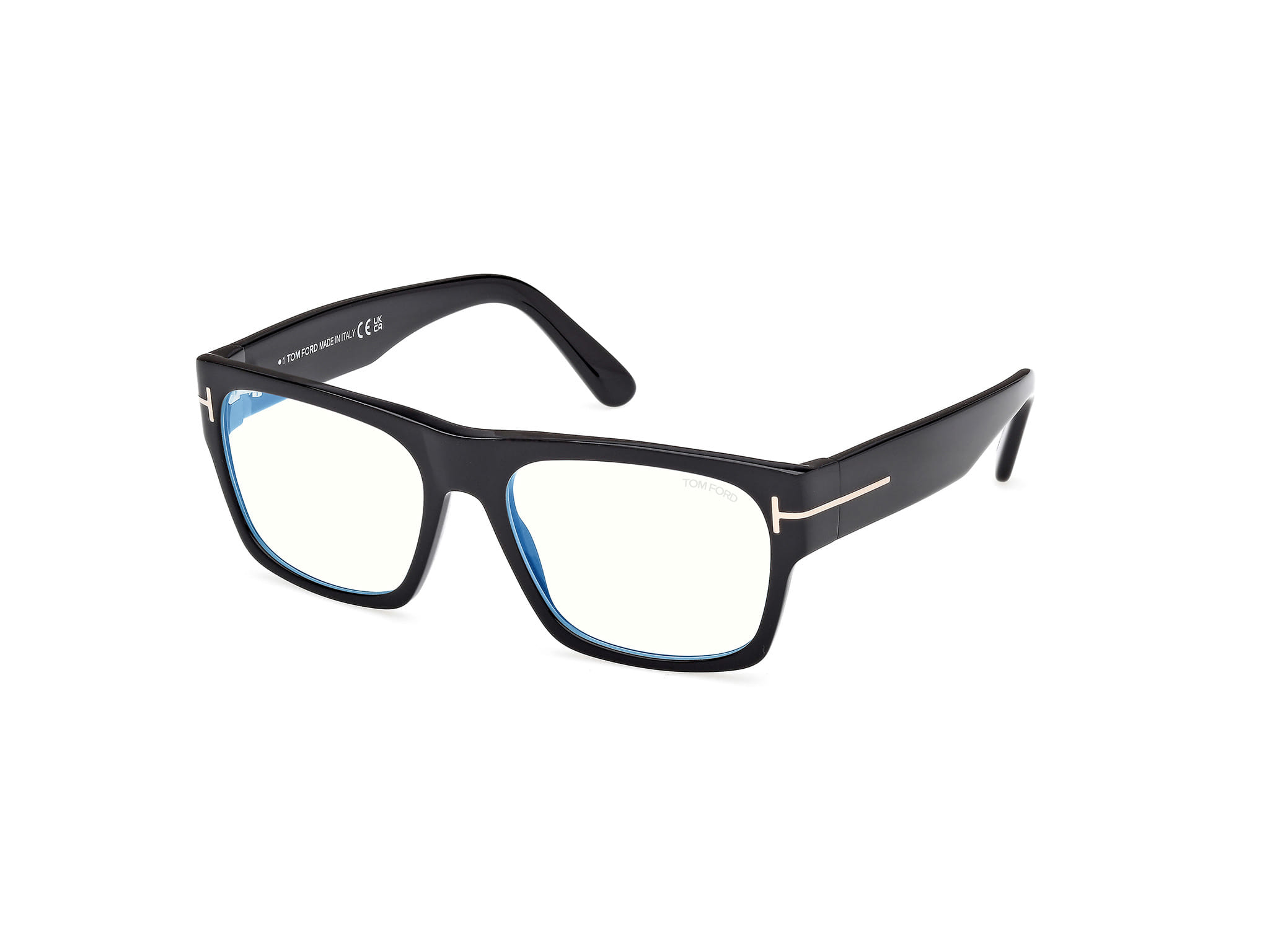 Tomford FT6035-B Frame Black Male Full Shell — Black frame