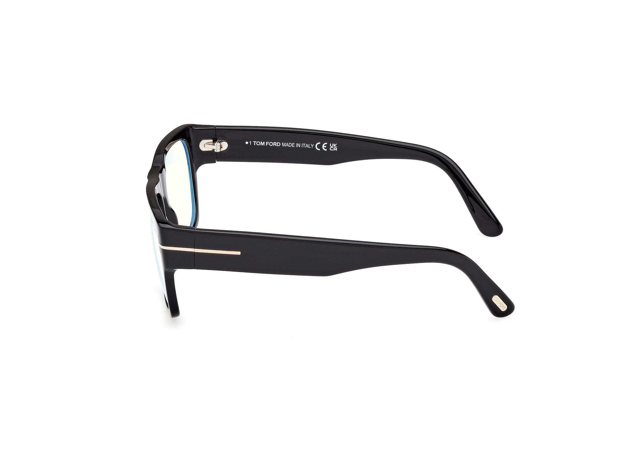 Tomford FT6035-B Frame Black Male Full Shell Frame — Black frame — view 2