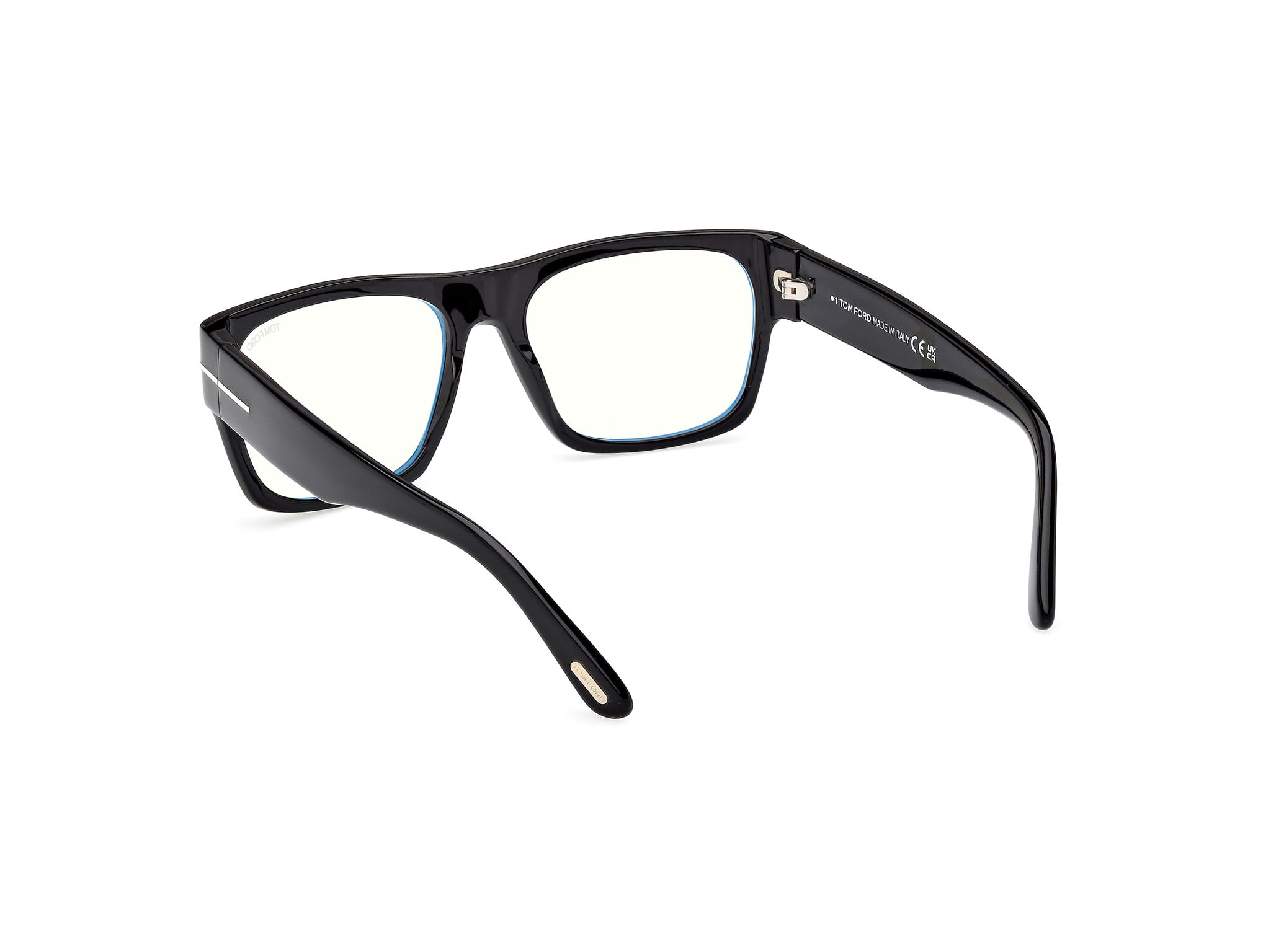 Tomford FT6035-B Frame Black Male Full Shell Frame — Black frame — view 3