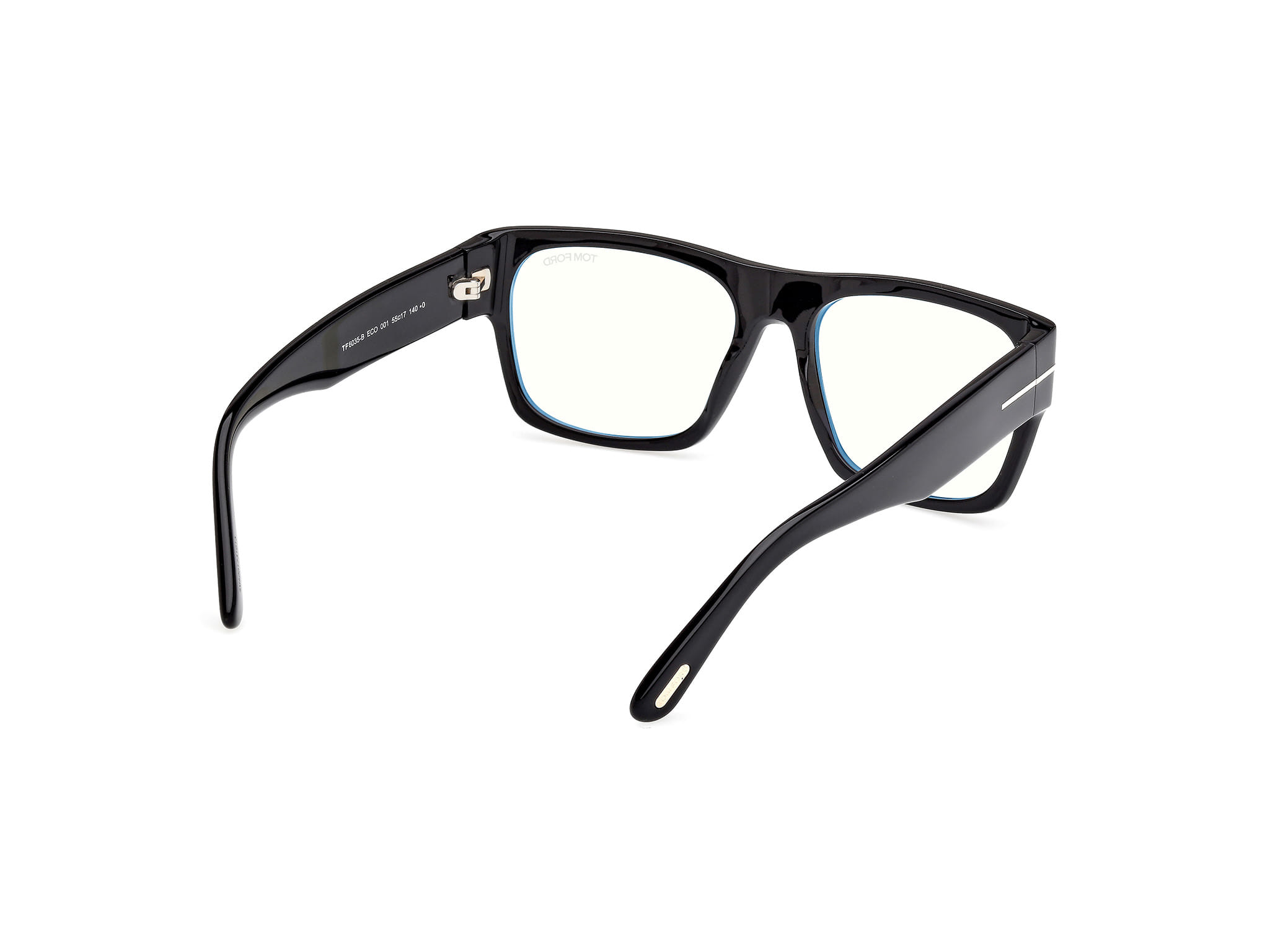 Tomford FT6035-B Frame Black Male Full Shell Frame — Black frame — view 5