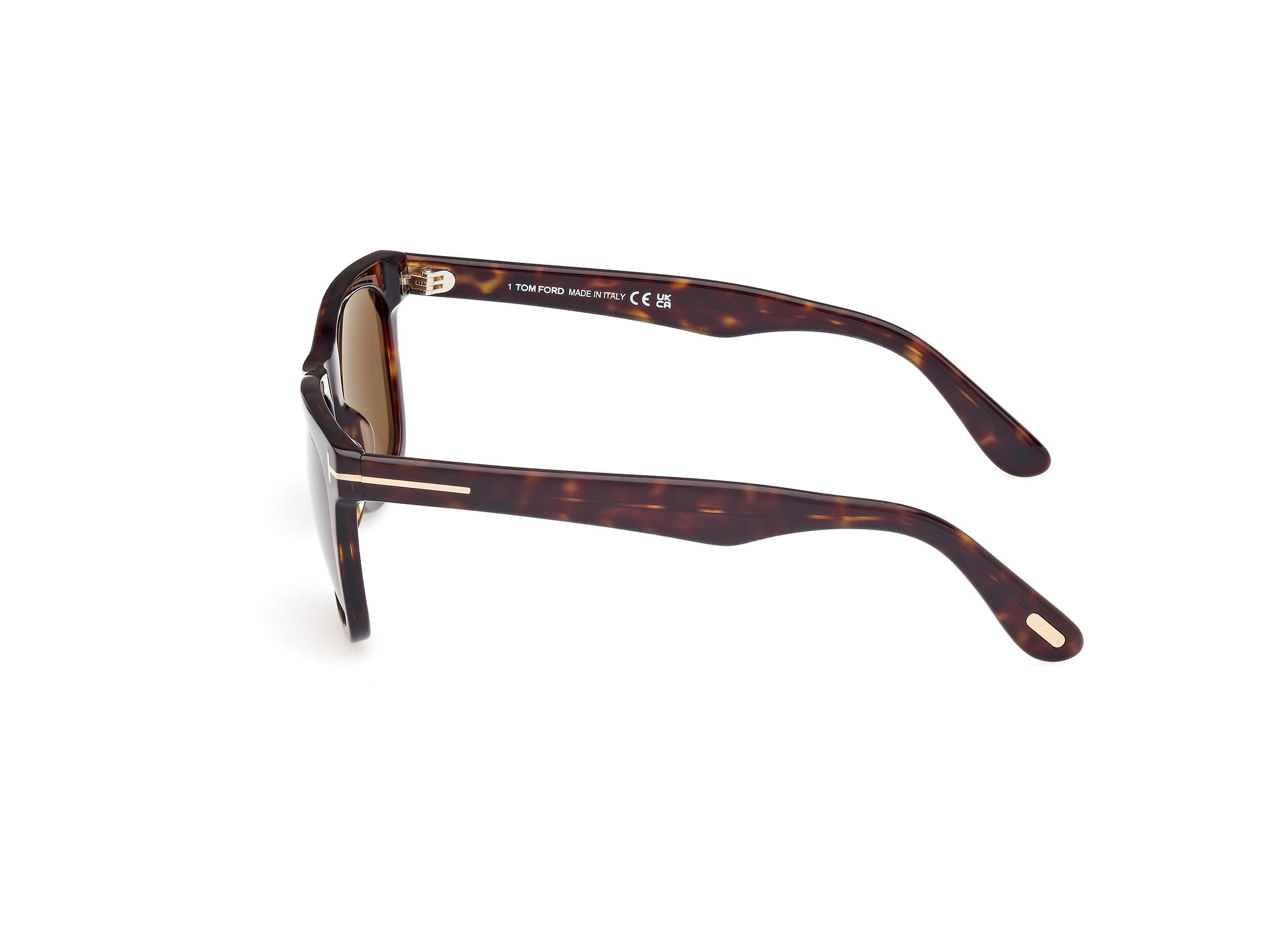 Tomford FT1099 Sunglass Havana Male Full Shell Sunglass — Havana frame — view 2