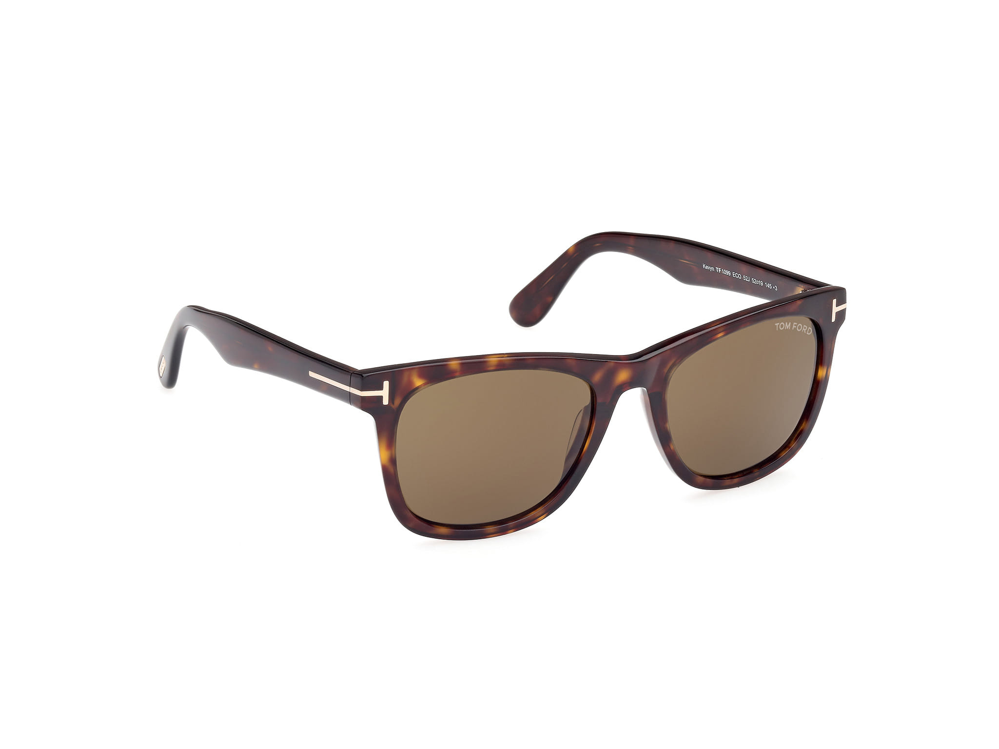 Tomford FT1099 Sunglass Havana Male Full Shell Sunglass — Havana frame — view 7