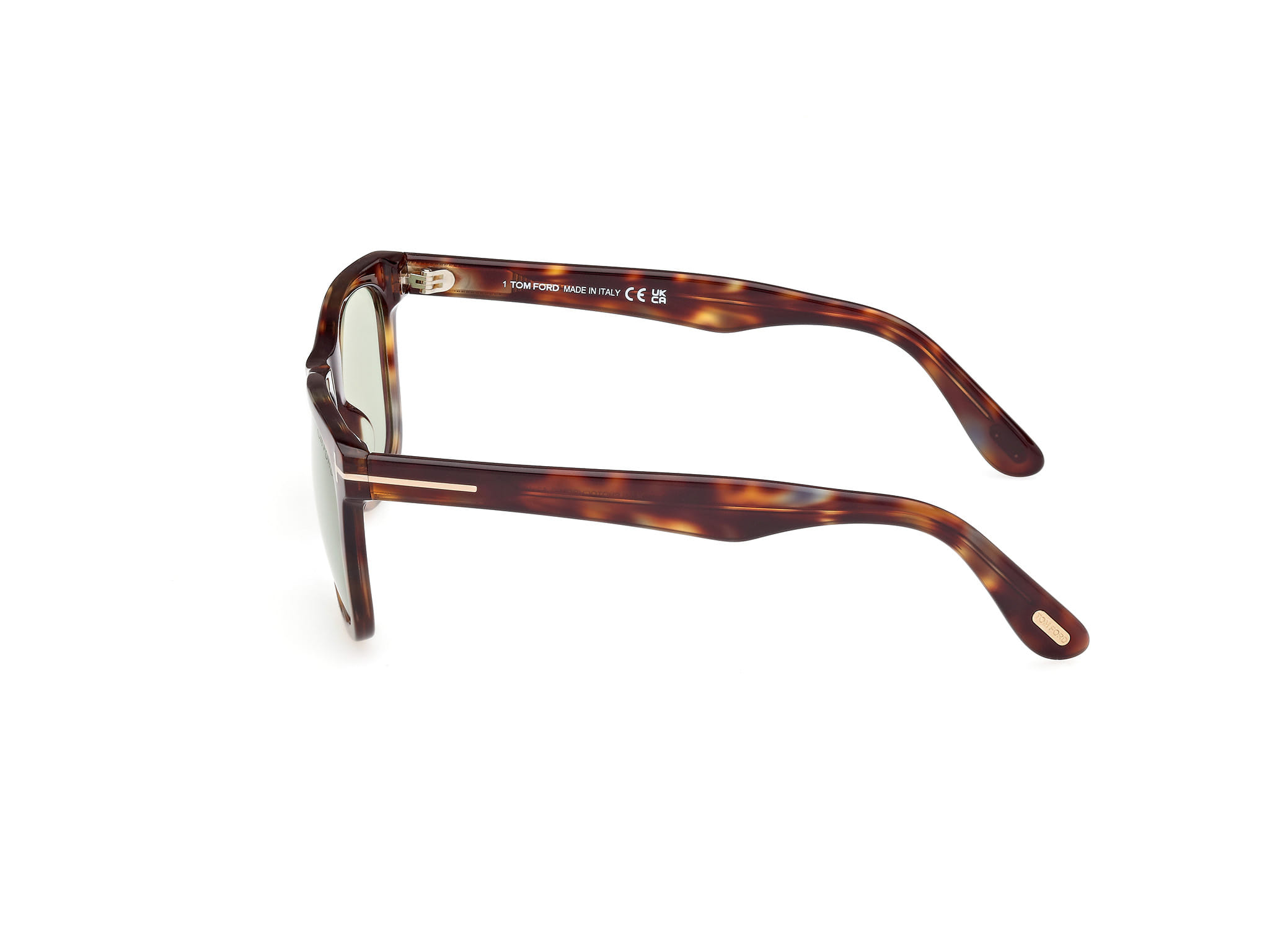 Tomford FT1099 Sunglass Havana Male Full Shell Sunglass — Havana frame — view 2