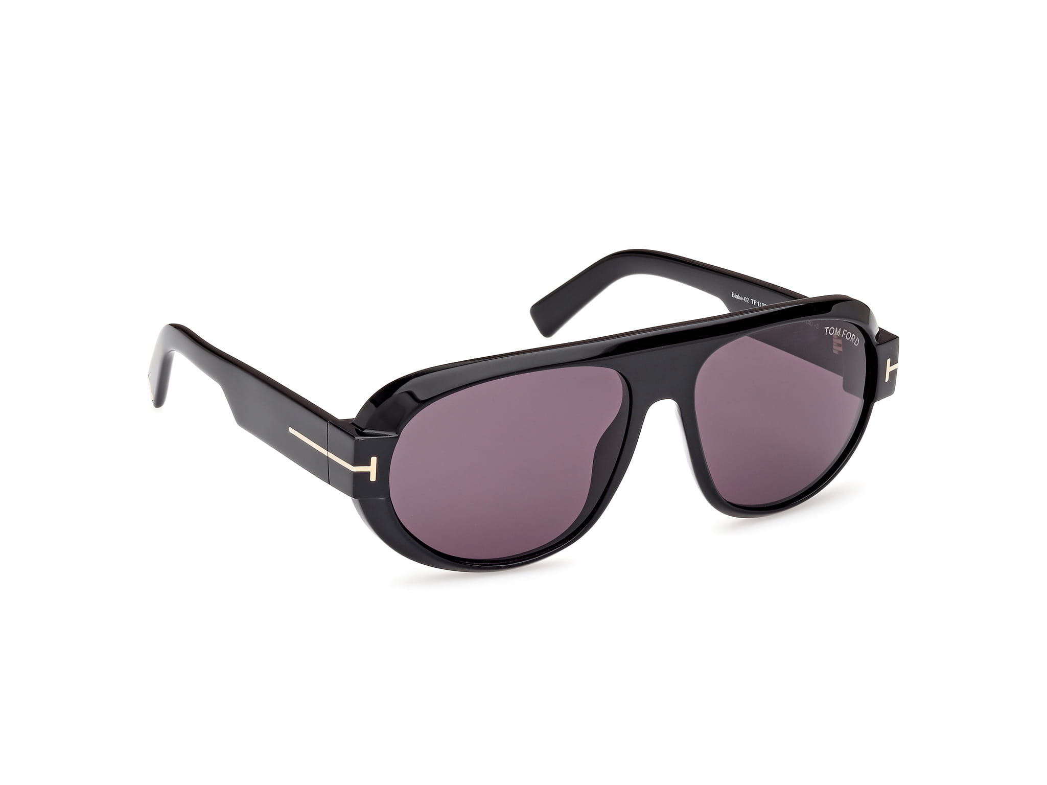 Tomford FT1102 Sunglass Black Male Full Shell Sunglass — Black frame — view 7