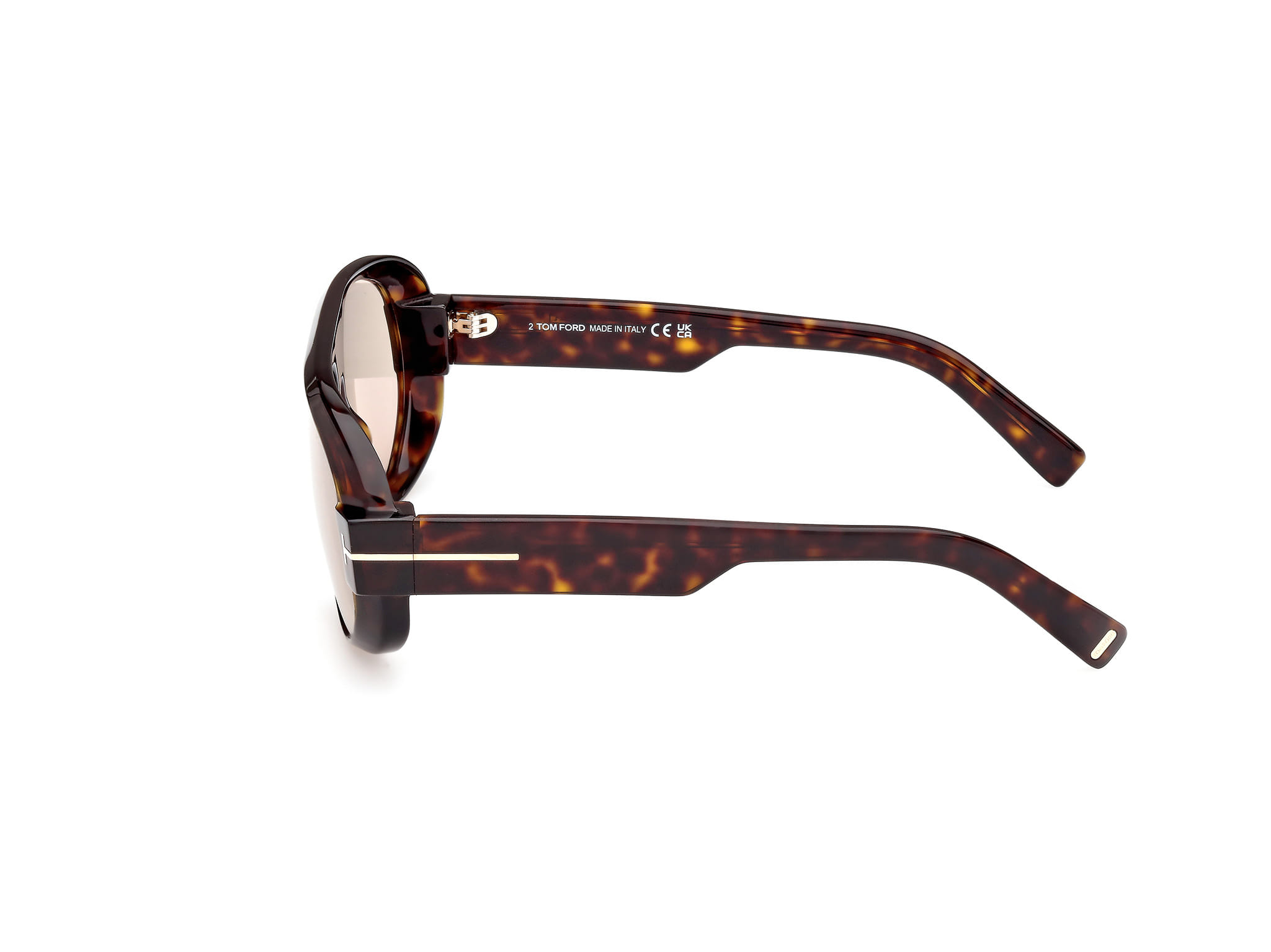 Tomford TF1102 Sunglass Havana Male Full Shell Sunglass — Havana frame — view 2