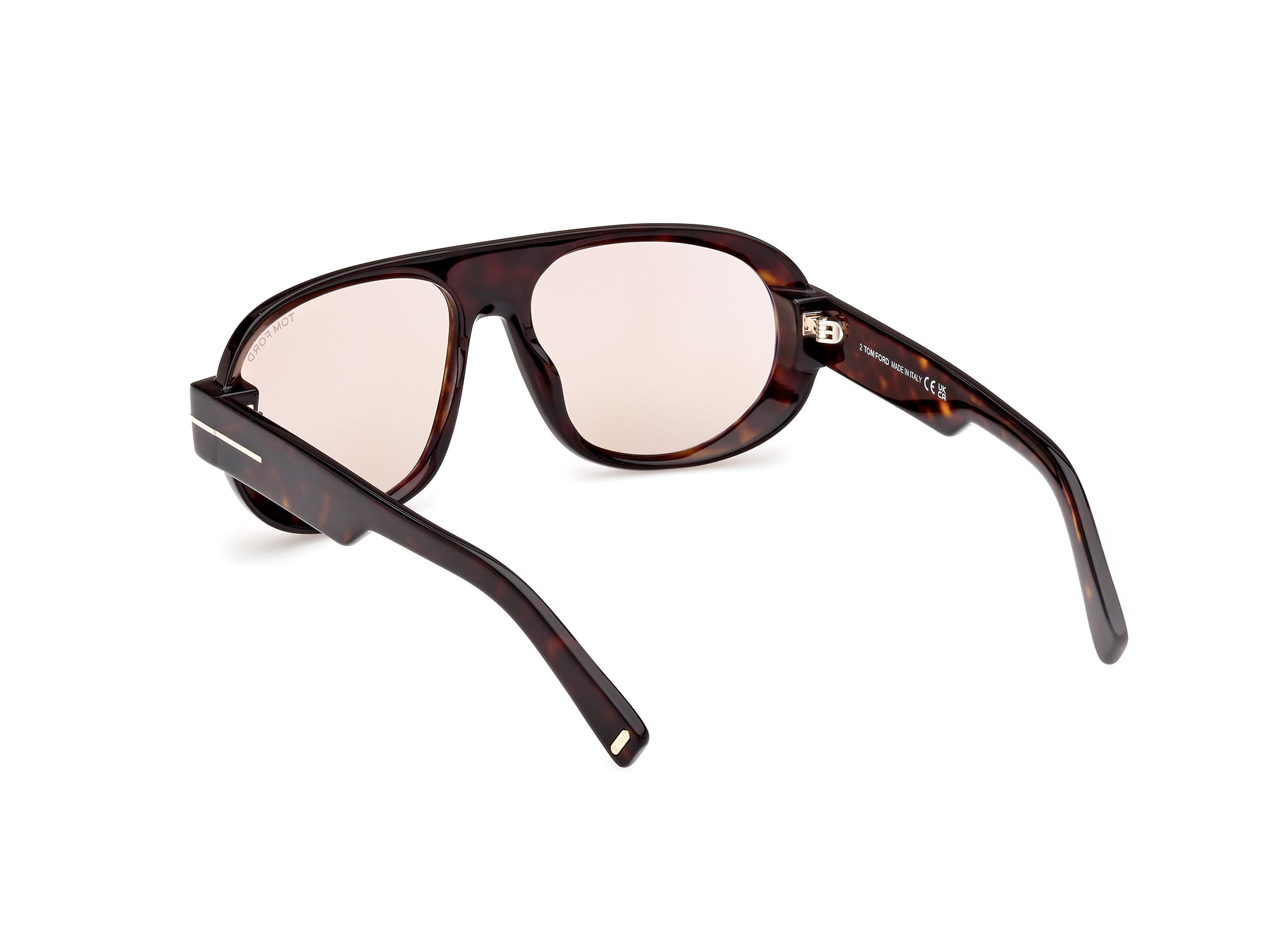 Tomford TF1102 Sunglass Havana Male Full Shell Sunglass — Havana frame — view 3