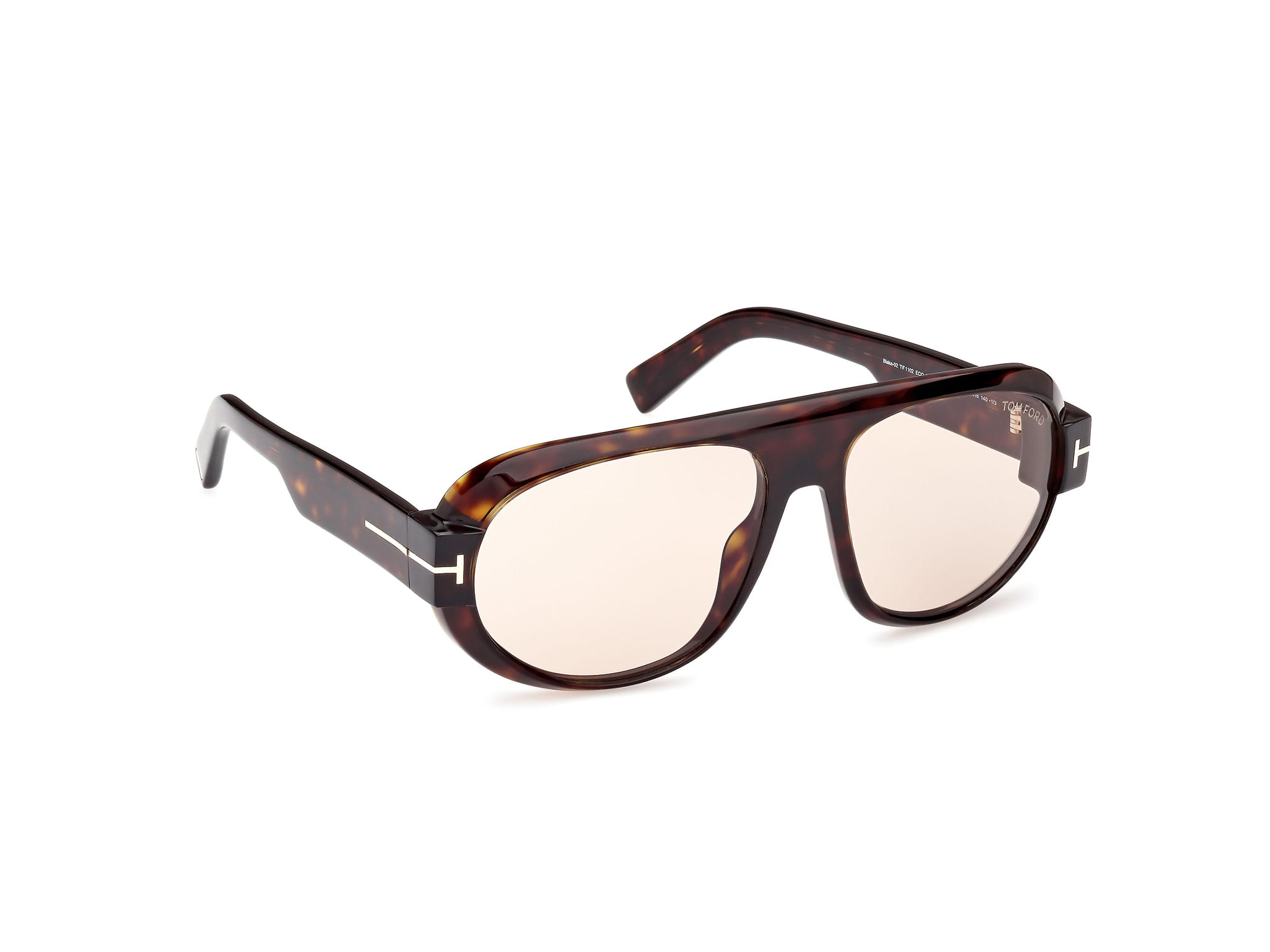 Tomford TF1102 Sunglass Havana Male Full Shell Sunglass — Havana frame — view 7