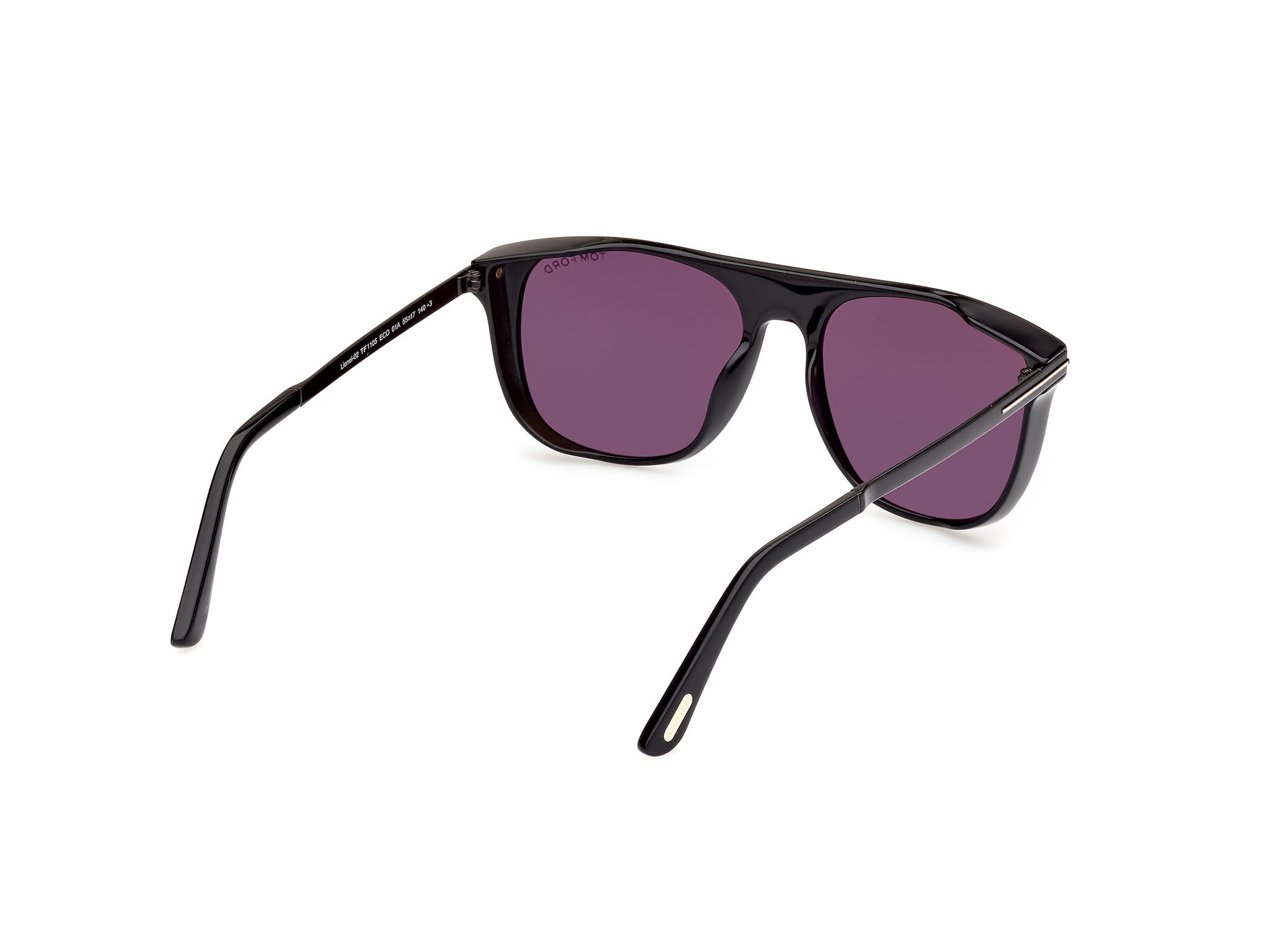 Tomford FT1105 Sunglass Black Male Full Metal Sunglass — Black frame — view 5