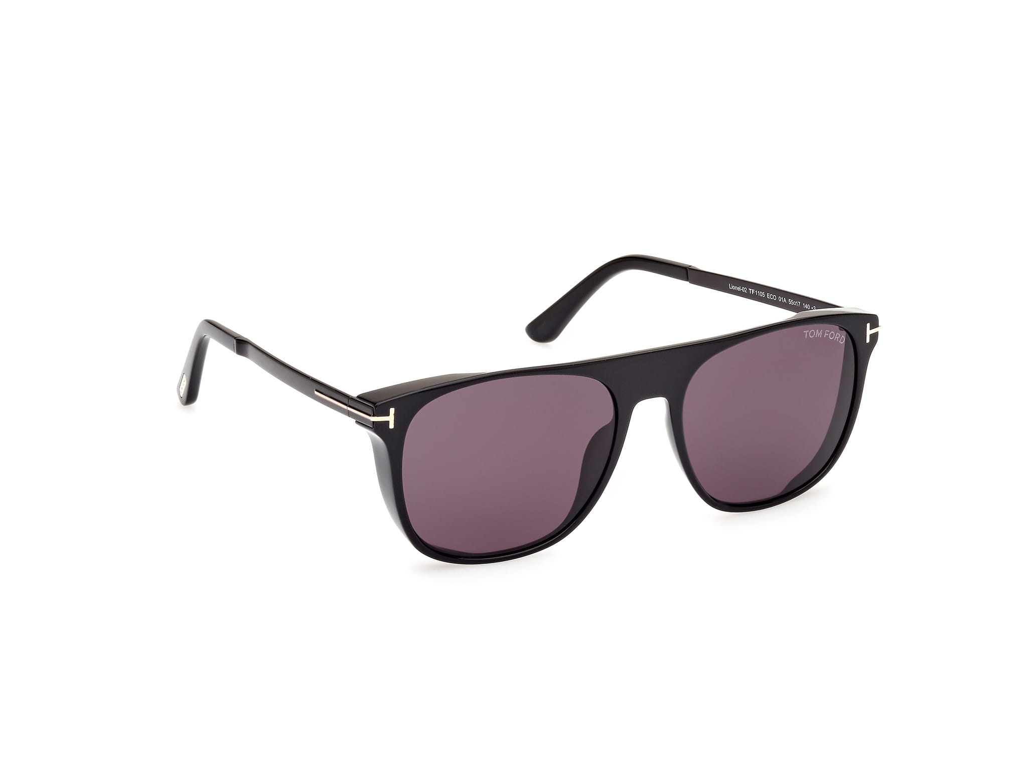 Tomford FT1105 Sunglass Black Male Full Metal Sunglass — Black frame — view 7
