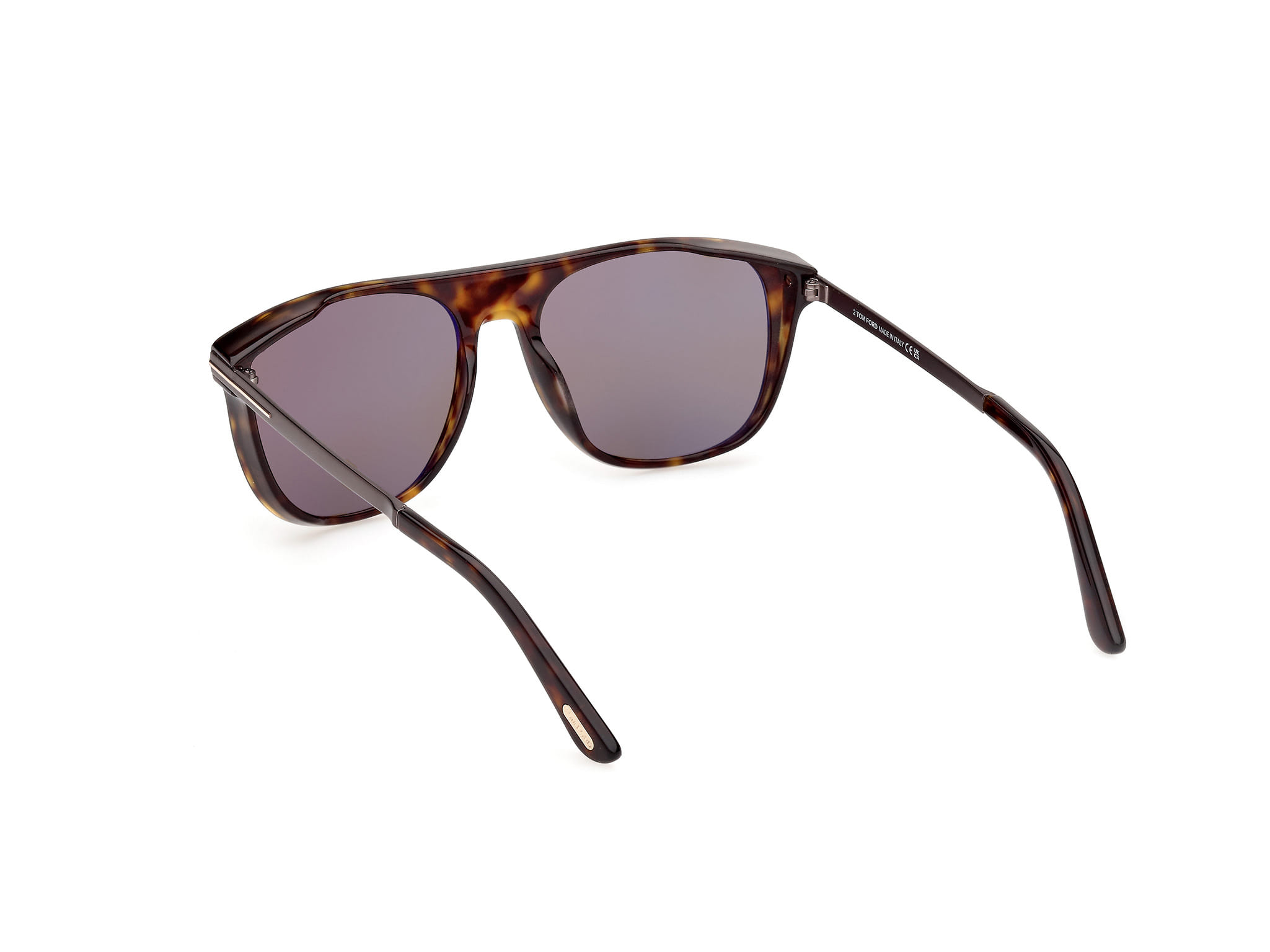 Tomford FT1105 Sunglass Havana Male Full Metal Sunglass — Havana frame — view 3