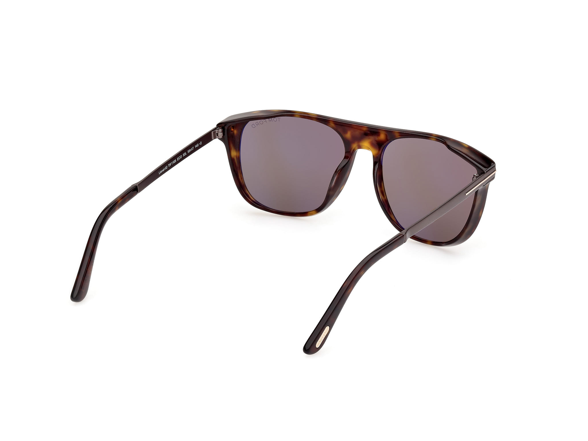Tomford FT1105 Sunglass Havana Male Full Metal Sunglass — Havana frame — view 5