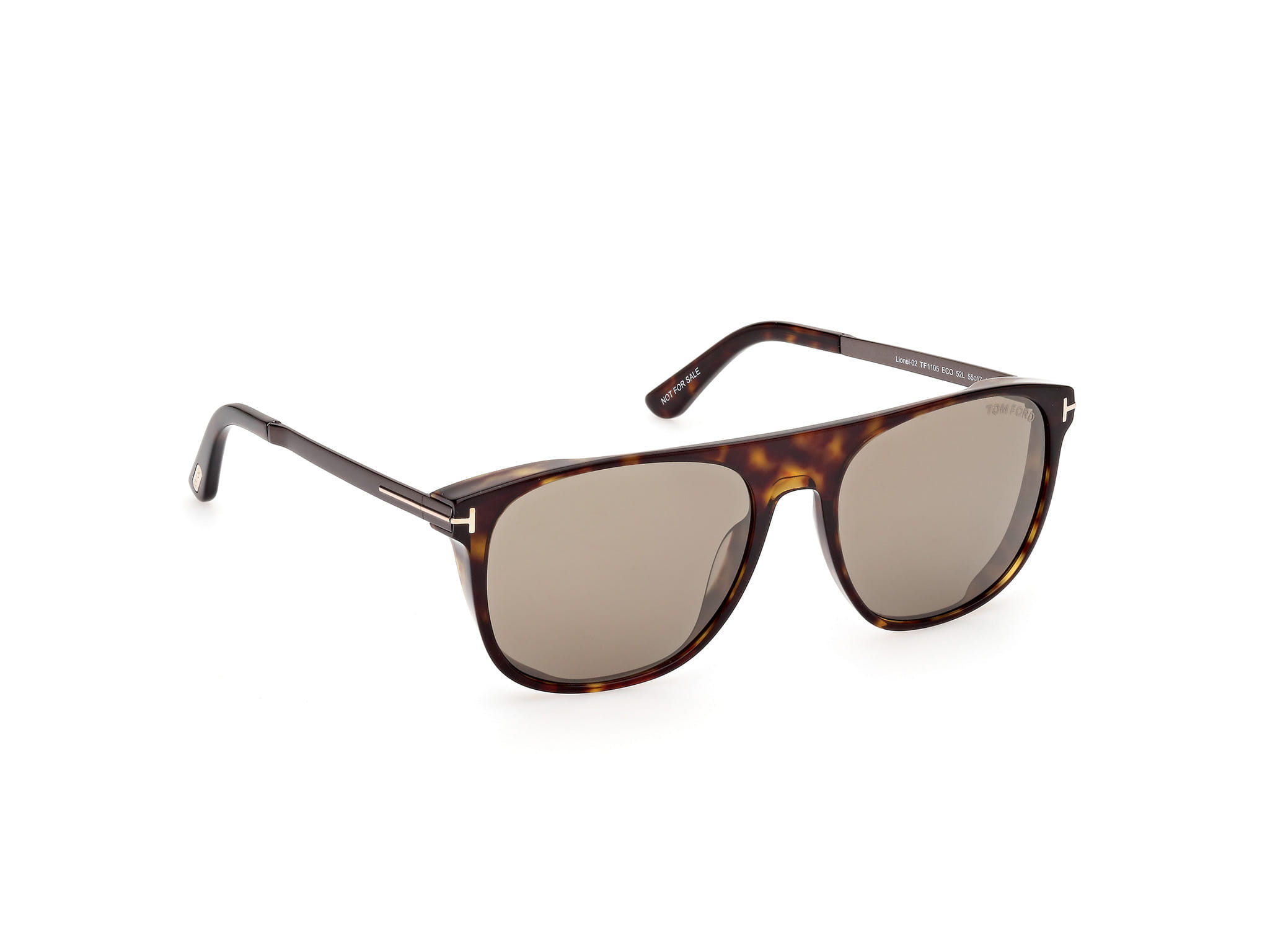 Tomford FT1105 Sunglass Havana Male Full Metal Sunglass — Havana frame — view 7