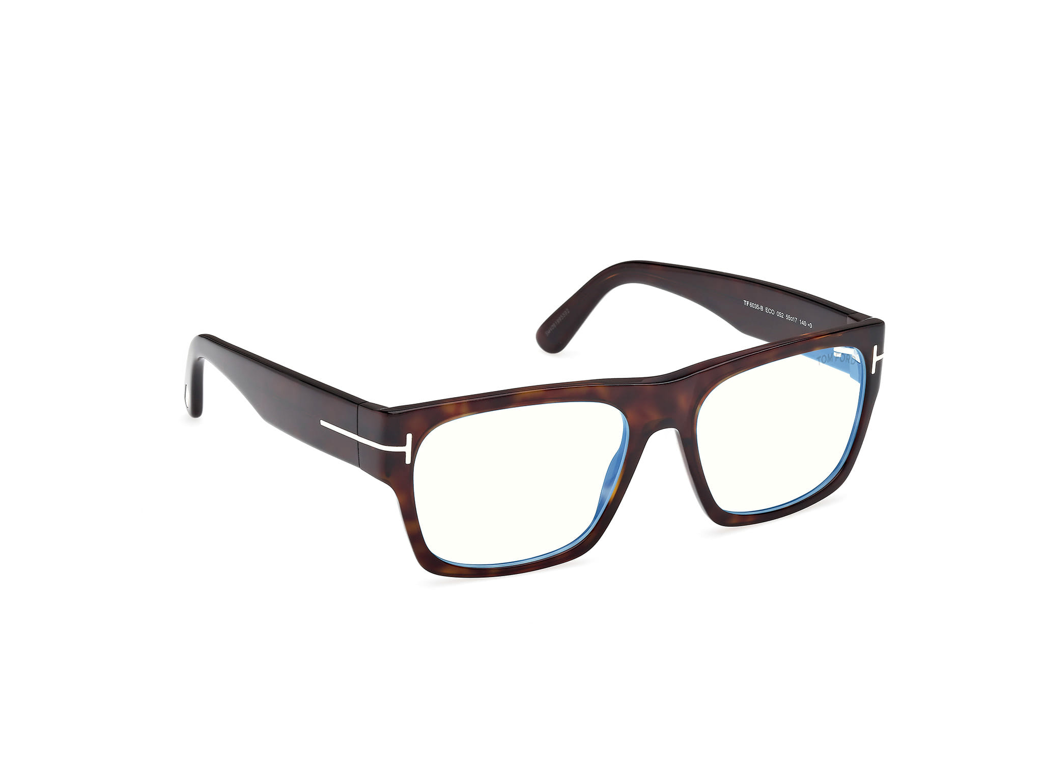 Tomford FT6035-B Frame Havana Male Full Shell Frame — Havana frame — view 7