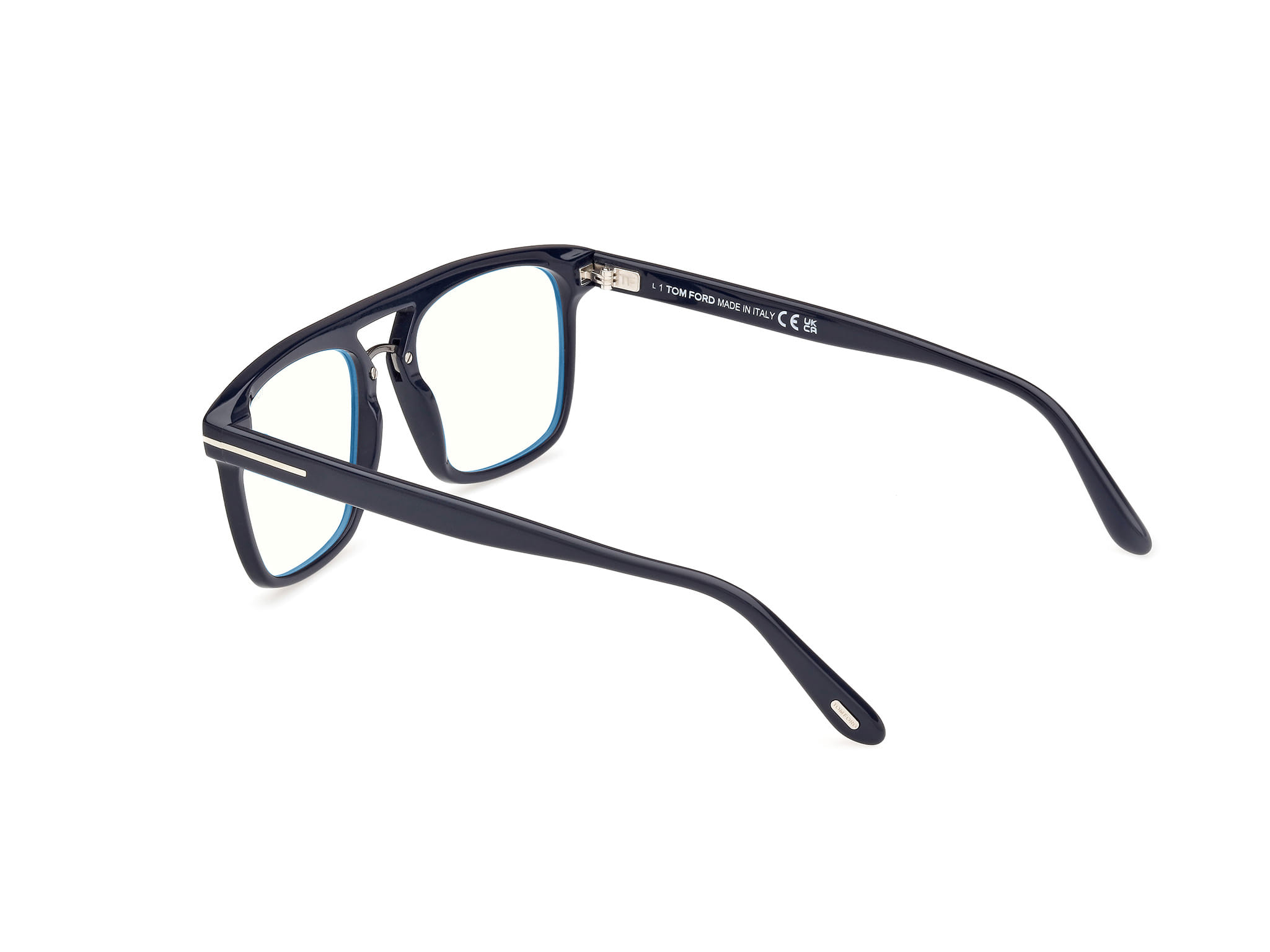 Tomford FT5942-B Frame Blue Male Full Shell Frame — Blue frame — view 3