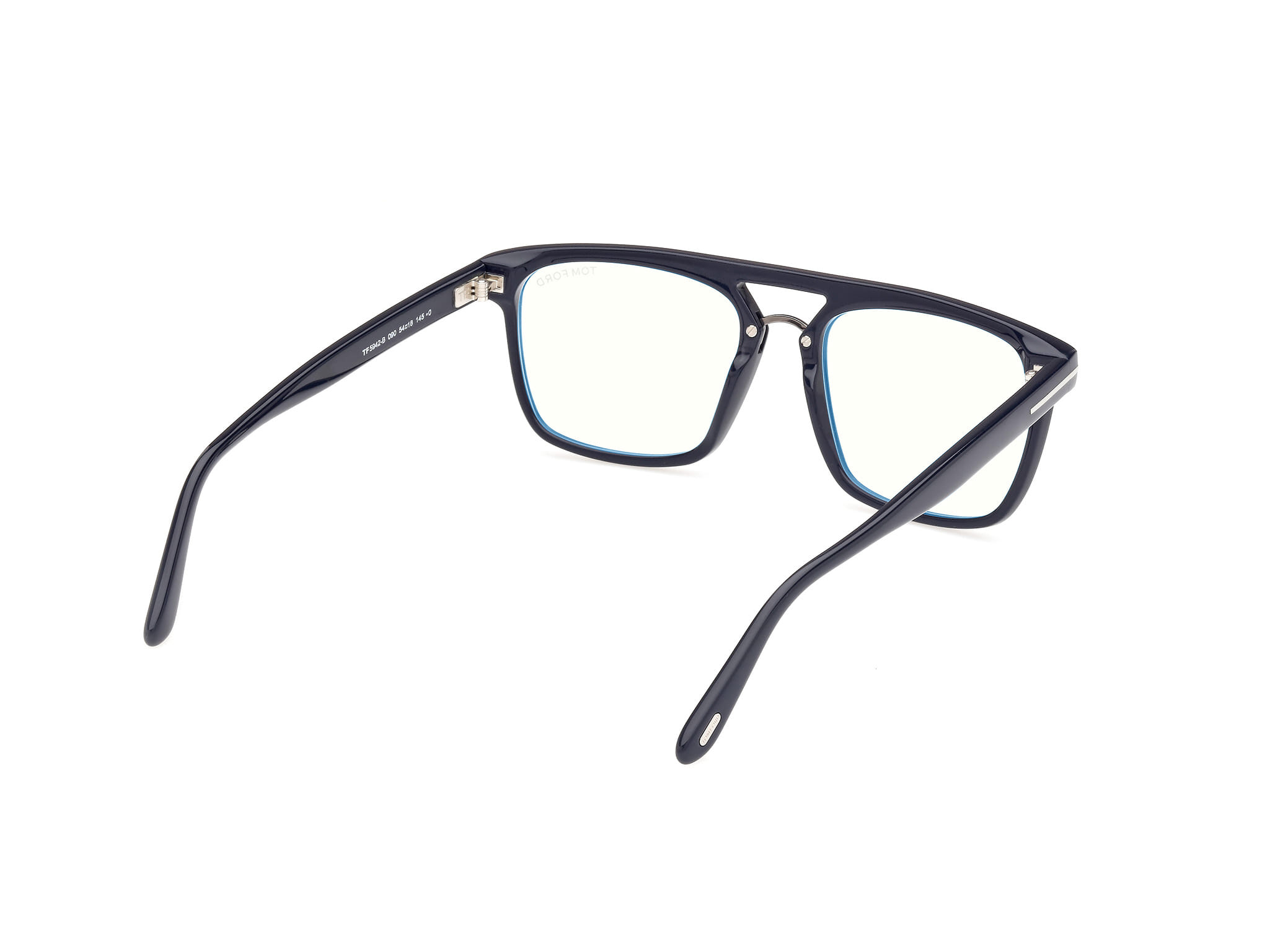 Tomford FT5942-B Frame Blue Male Full Shell Frame — Blue frame — view 5