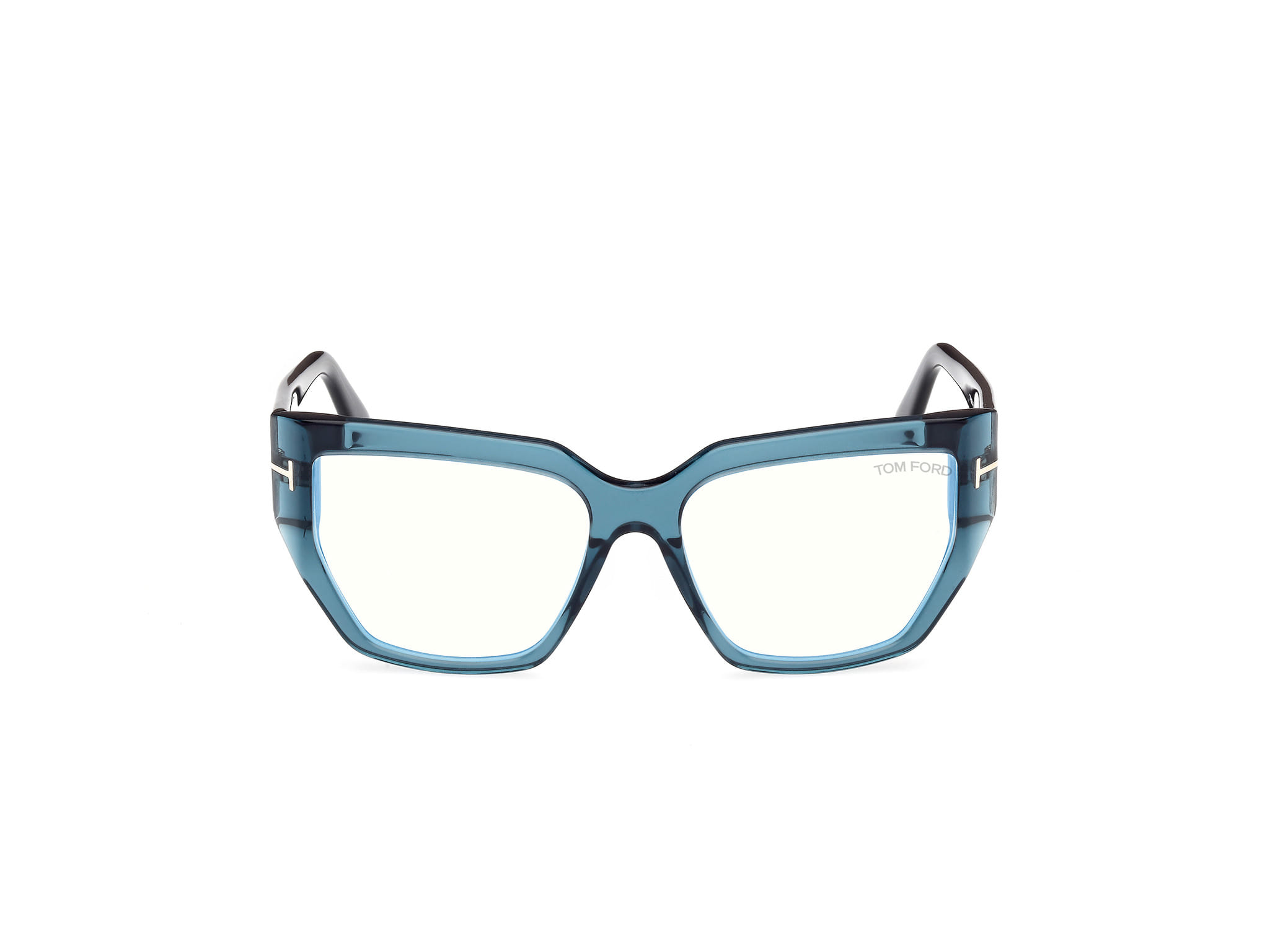 Tomford FT5951-B Frame Blue Male Full Shell Frame — Blue frame — view 8