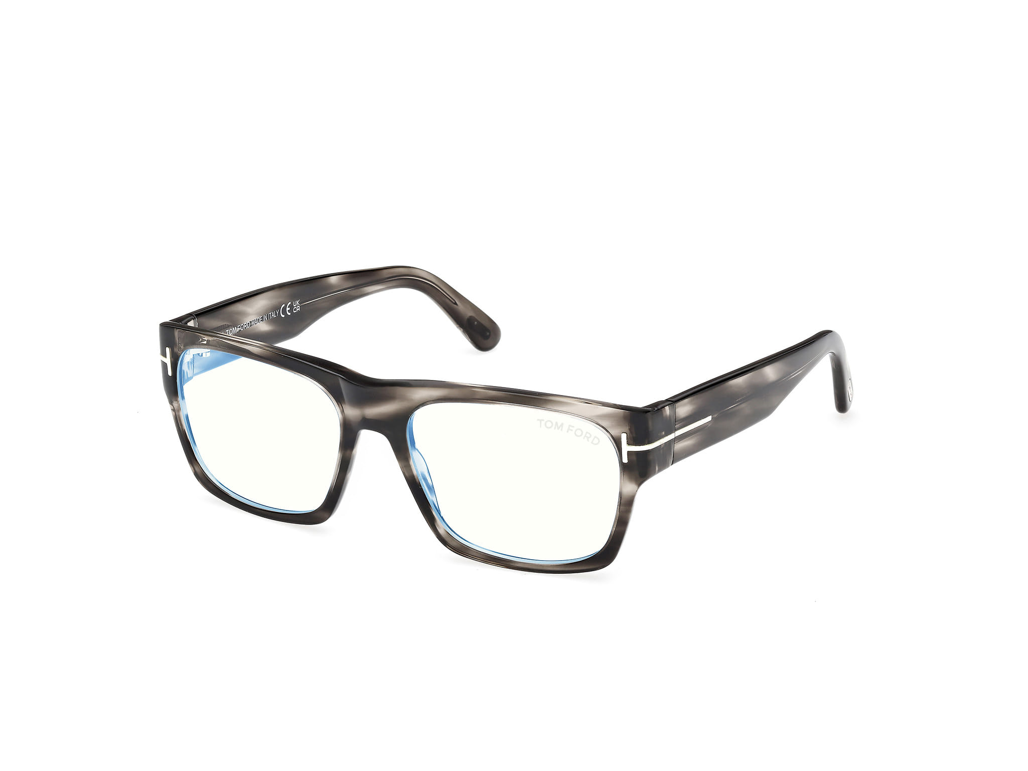 Tomford FT6035-B Frame Grey Male Full Shell — Grey frame