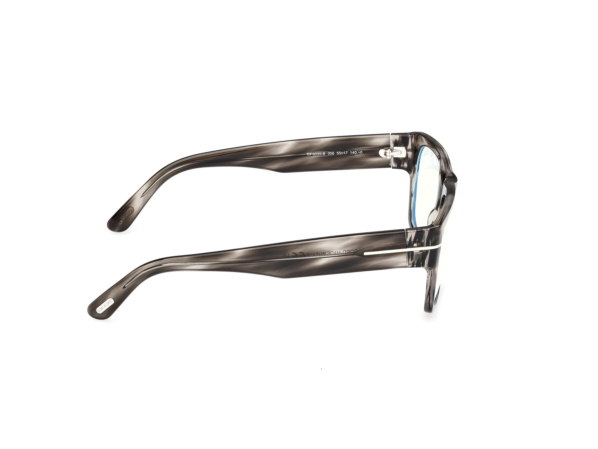 Tomford FT6035-B Frame Grey Male Full Shell Frame — Grey frame — view 6