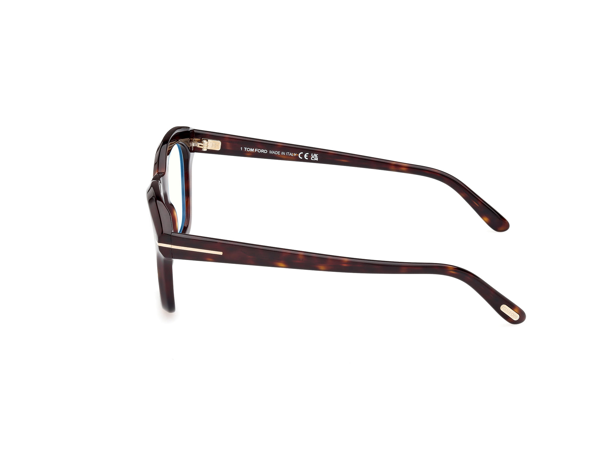 Tomford FT5961-B Frame Havana Unisex Full Shell Frame — Havana frame — view 2
