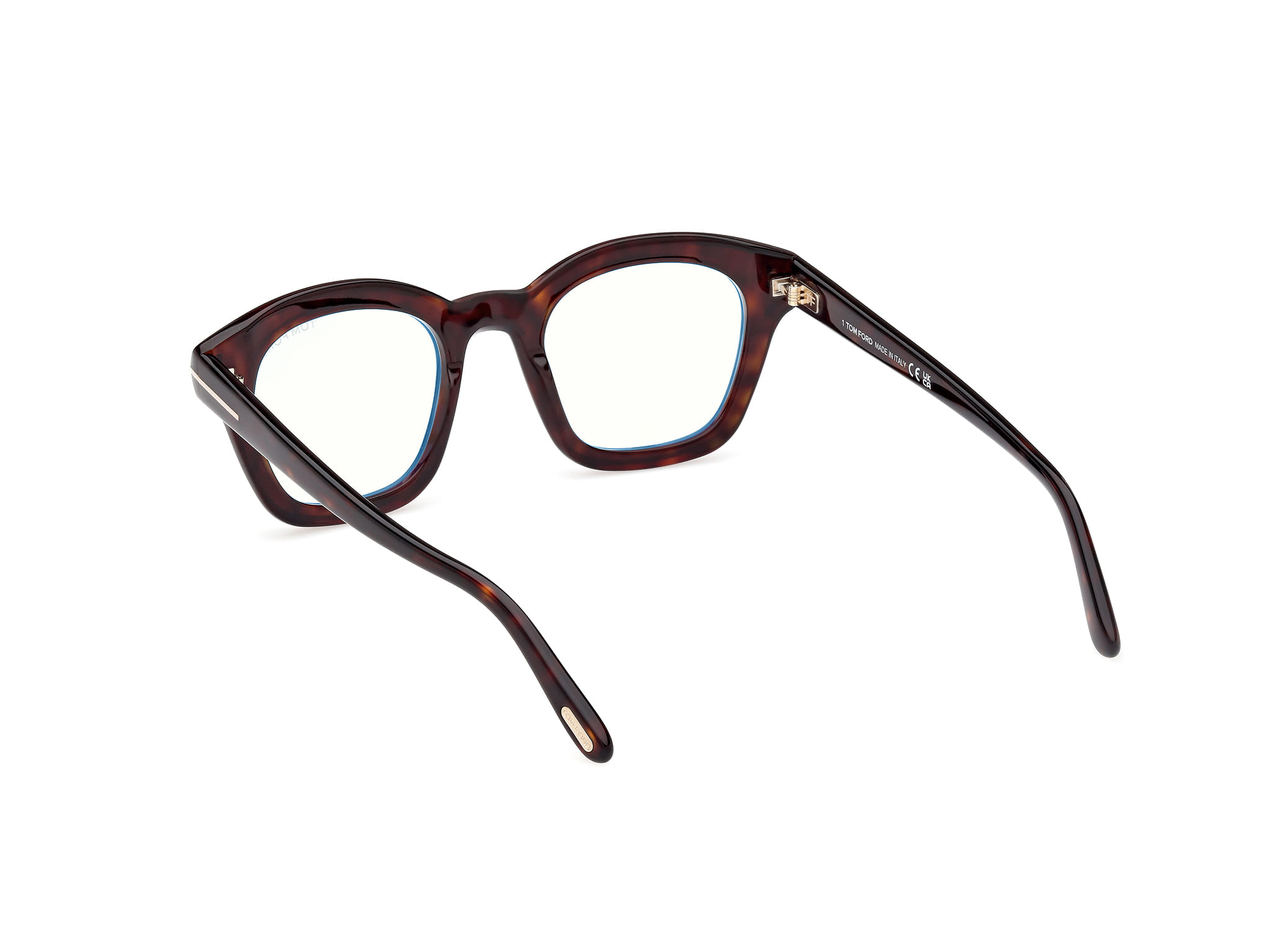 Tomford FT5961-B Frame Havana Unisex Full Shell Frame — Havana frame — view 3