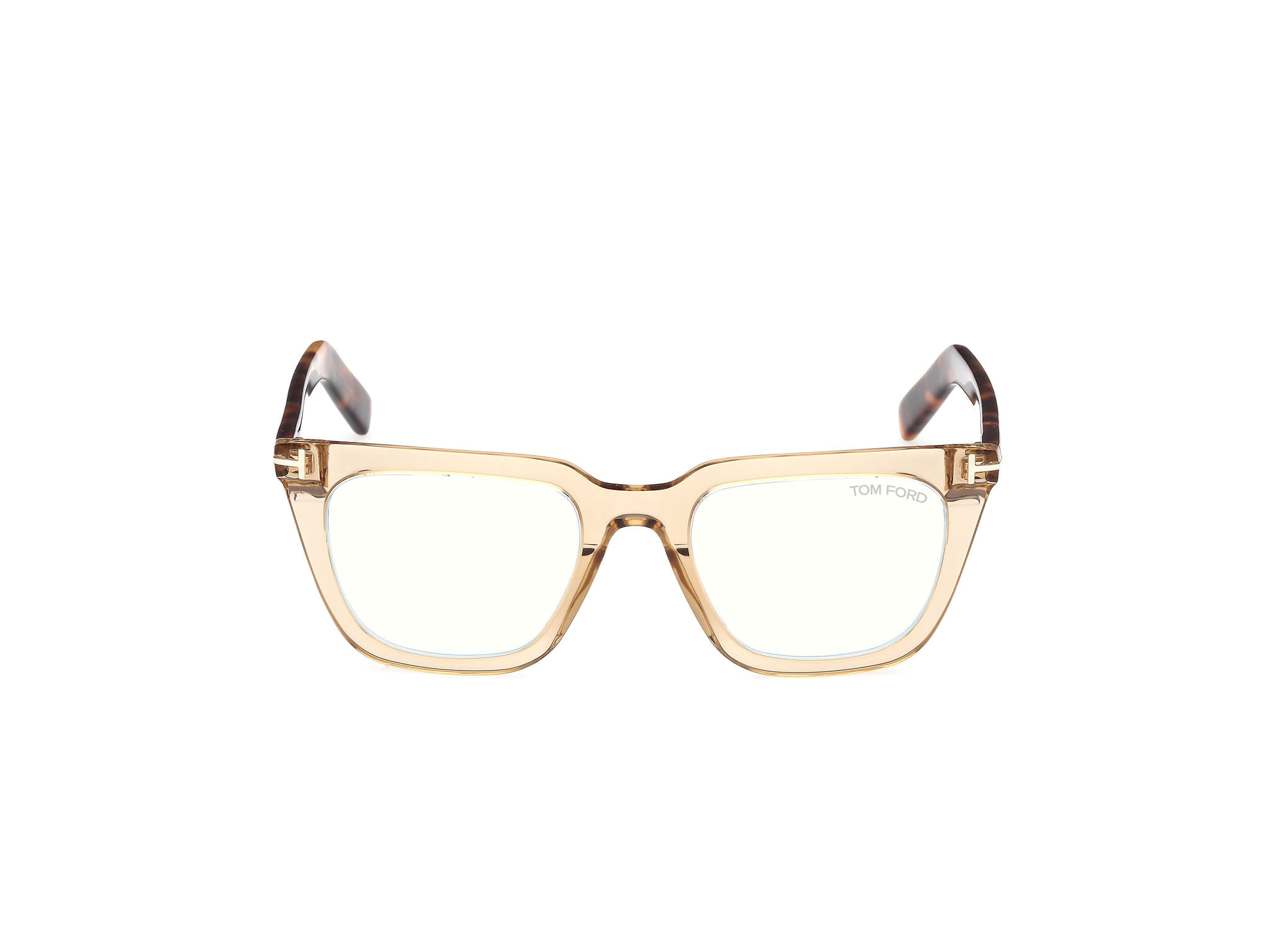 Tomford FT5963-B Frame Transparent Brown Male Full Shell Frame — Transparent Brown frame — view 8