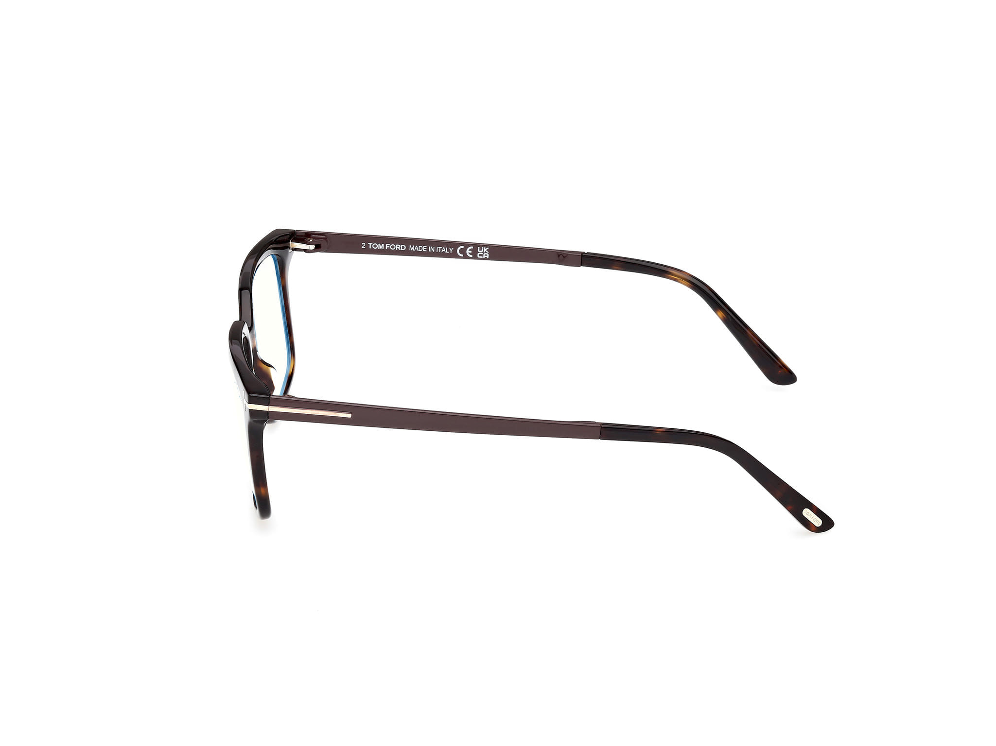 Tomford FT6039-B Frame Havana Male Full Metal Frame — Havana frame — view 2