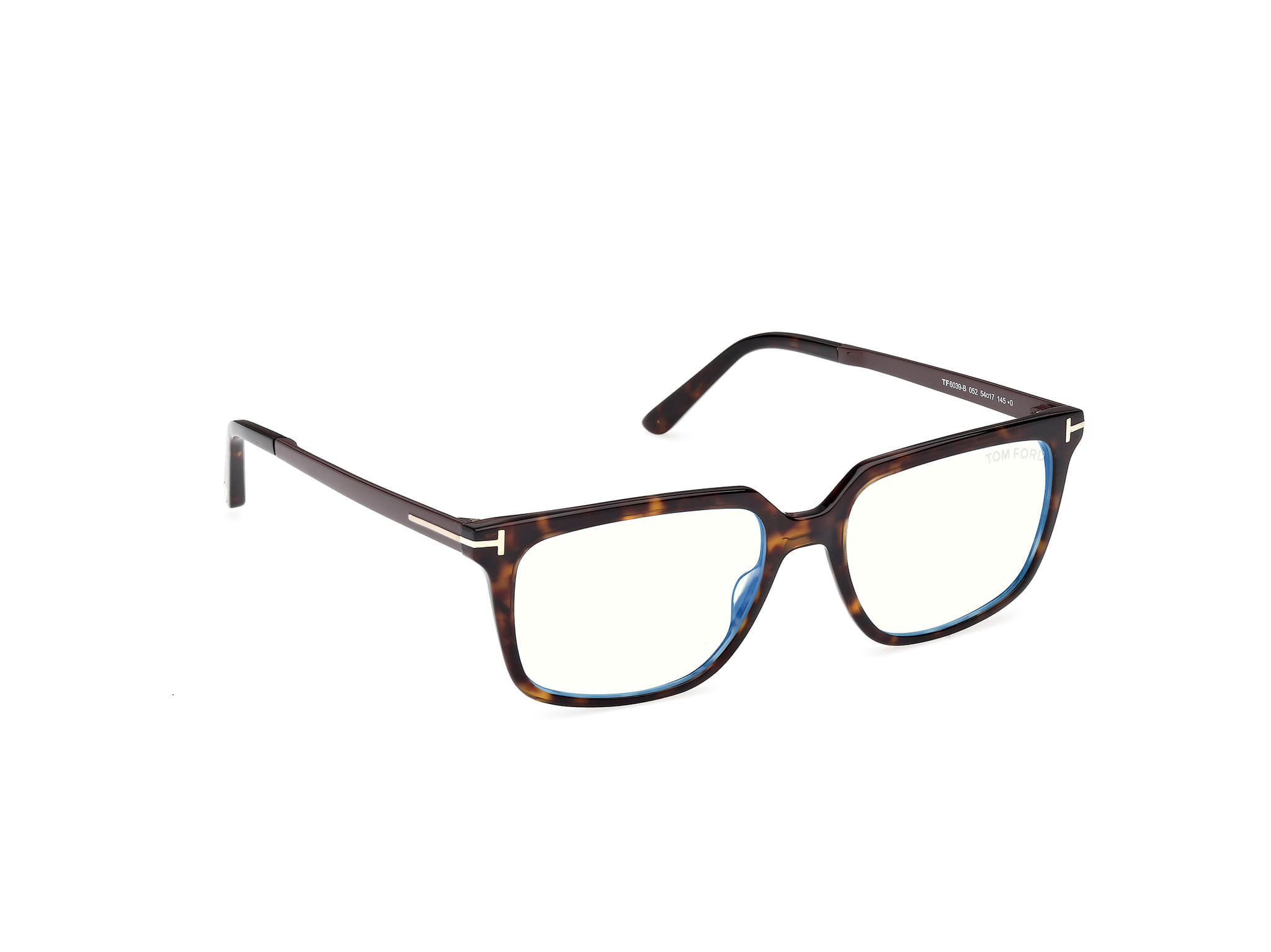 Tomford FT6039-B Frame Havana Male Full Metal Frame — Havana frame — view 7