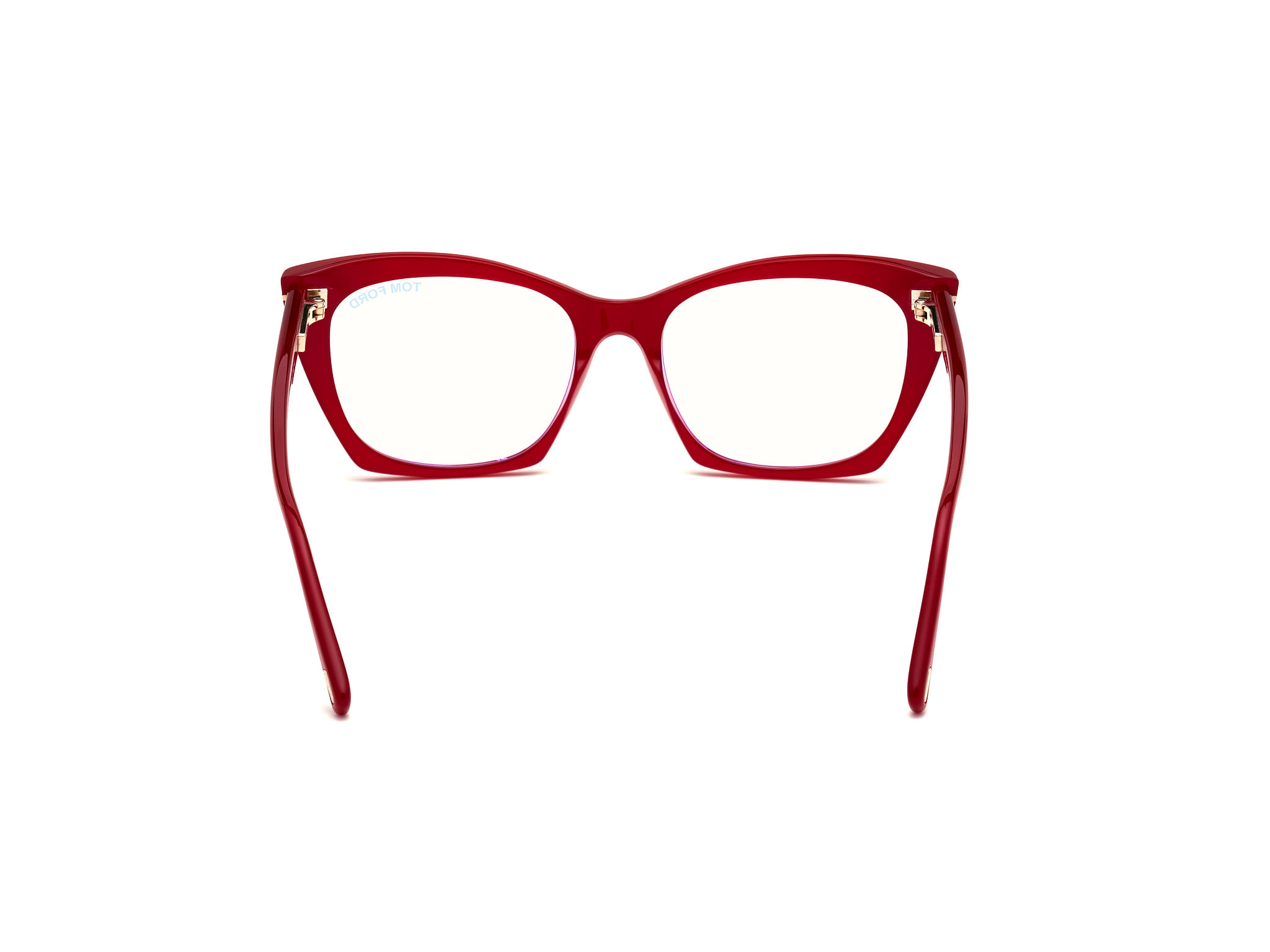 Tomford FT5709-B Frame Maroon Female Full Shell Frame — Maroon frame — view 4