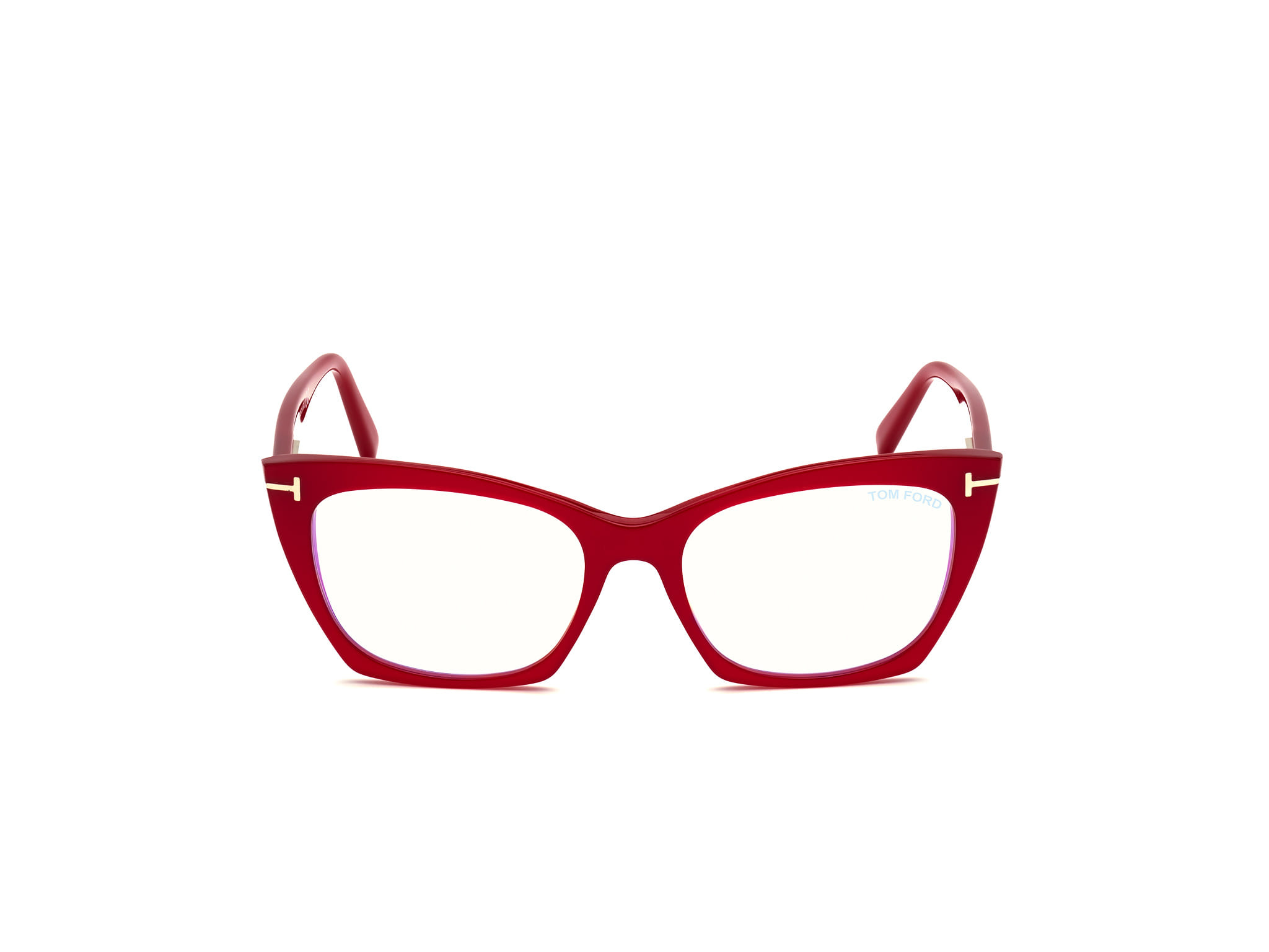 Tomford FT5709-B Frame Maroon Female Full Shell Frame — Maroon frame — view 8