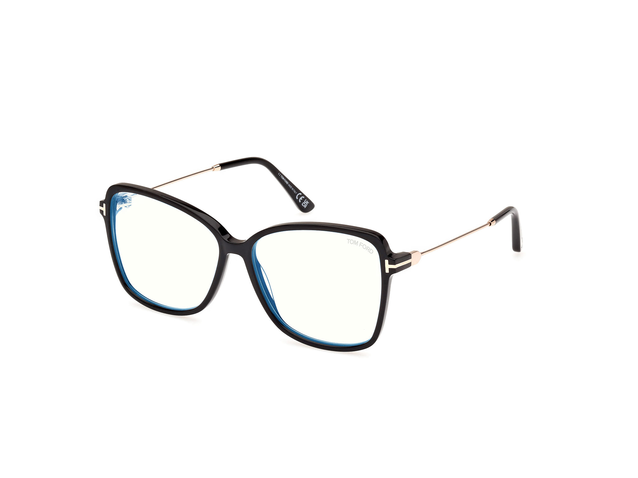Tomford FT5953-B Frame Black Female Full Metal — Black frame