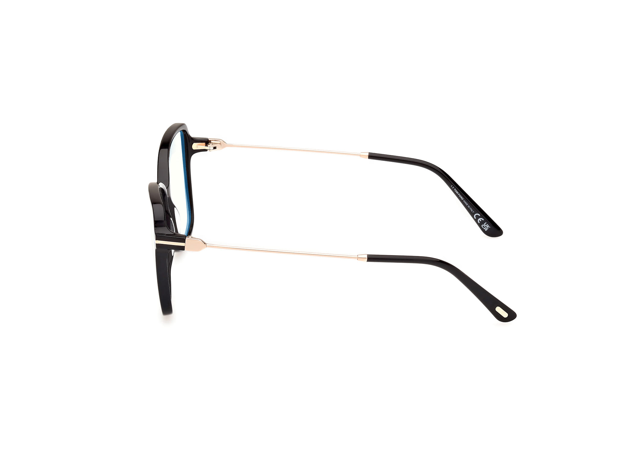 Tomford FT5953-B Frame Black Female Full Metal Frame — Black frame — view 2