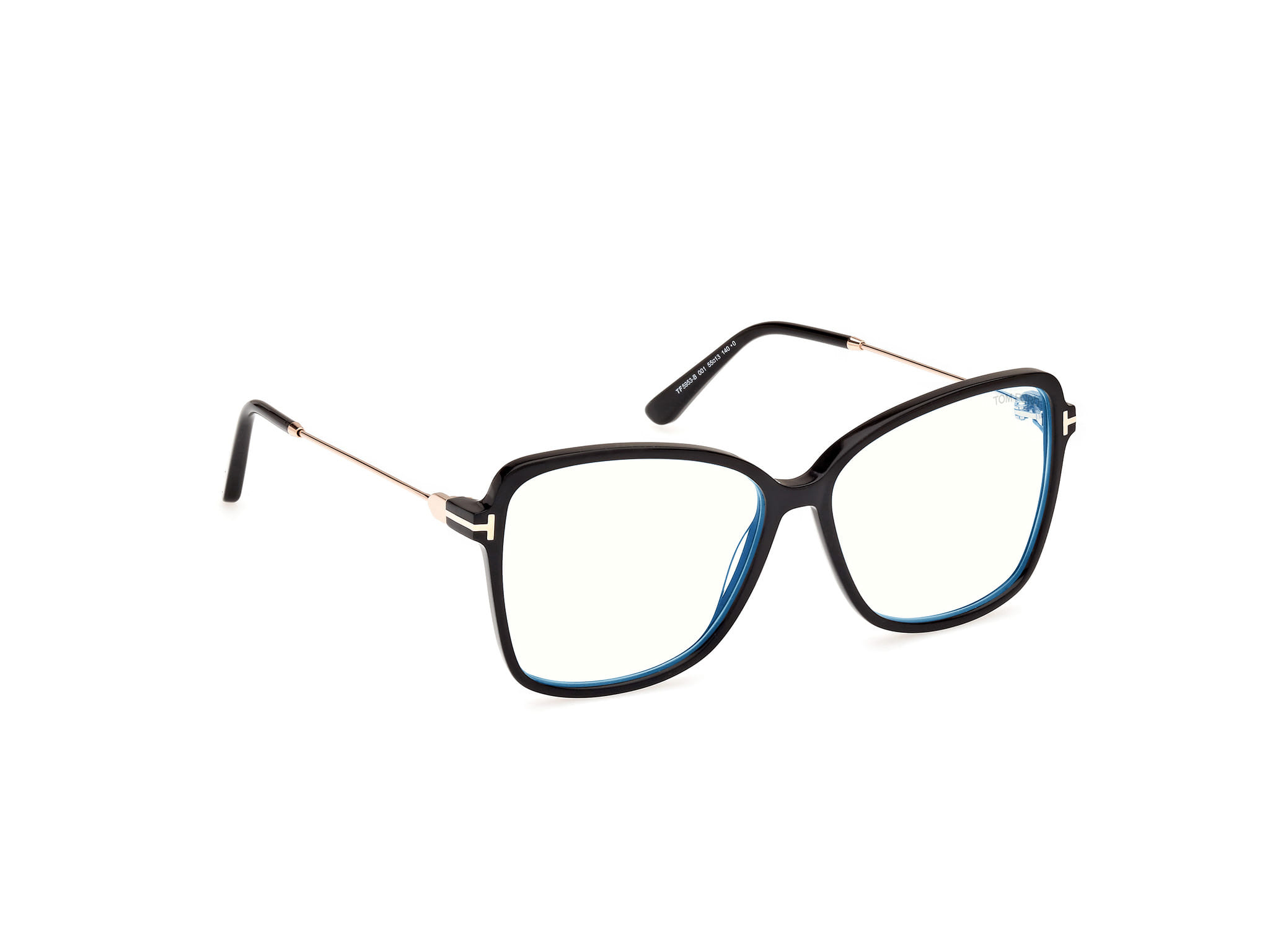 Tomford FT5953-B Frame Black Female Full Metal Frame — Black frame — view 7