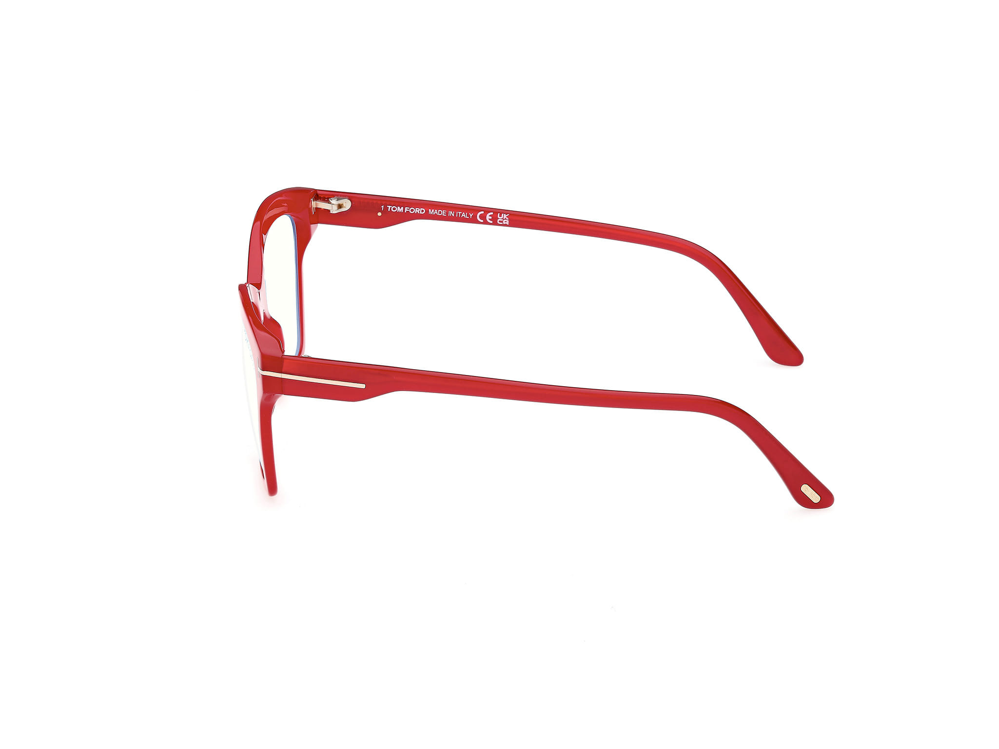 Tomford FT5965-B Frame Maroon Female Full Shell Frame — Maroon frame — view 2