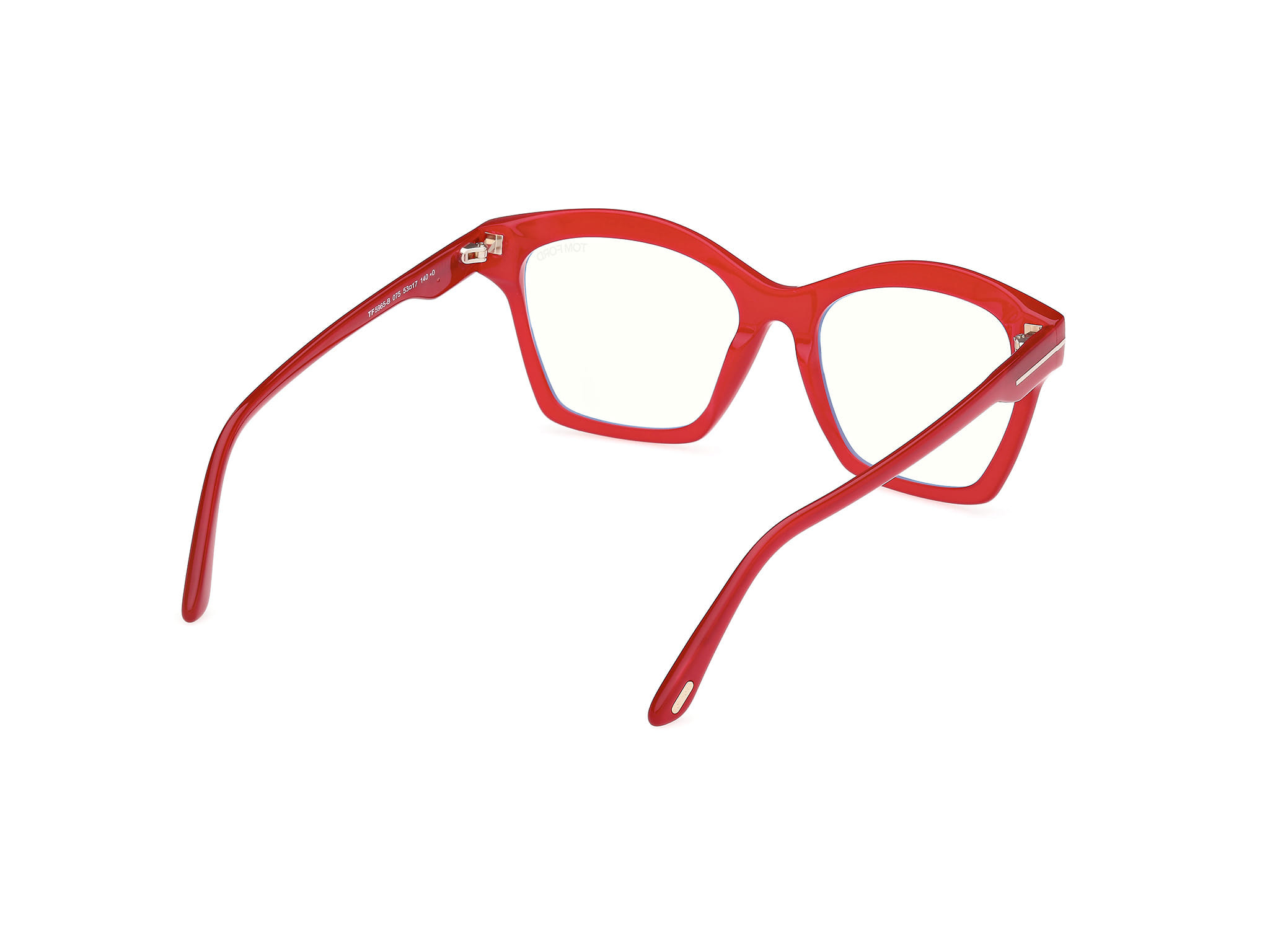 Tomford FT5965-B Frame Maroon Female Full Shell Frame — Maroon frame — view 5